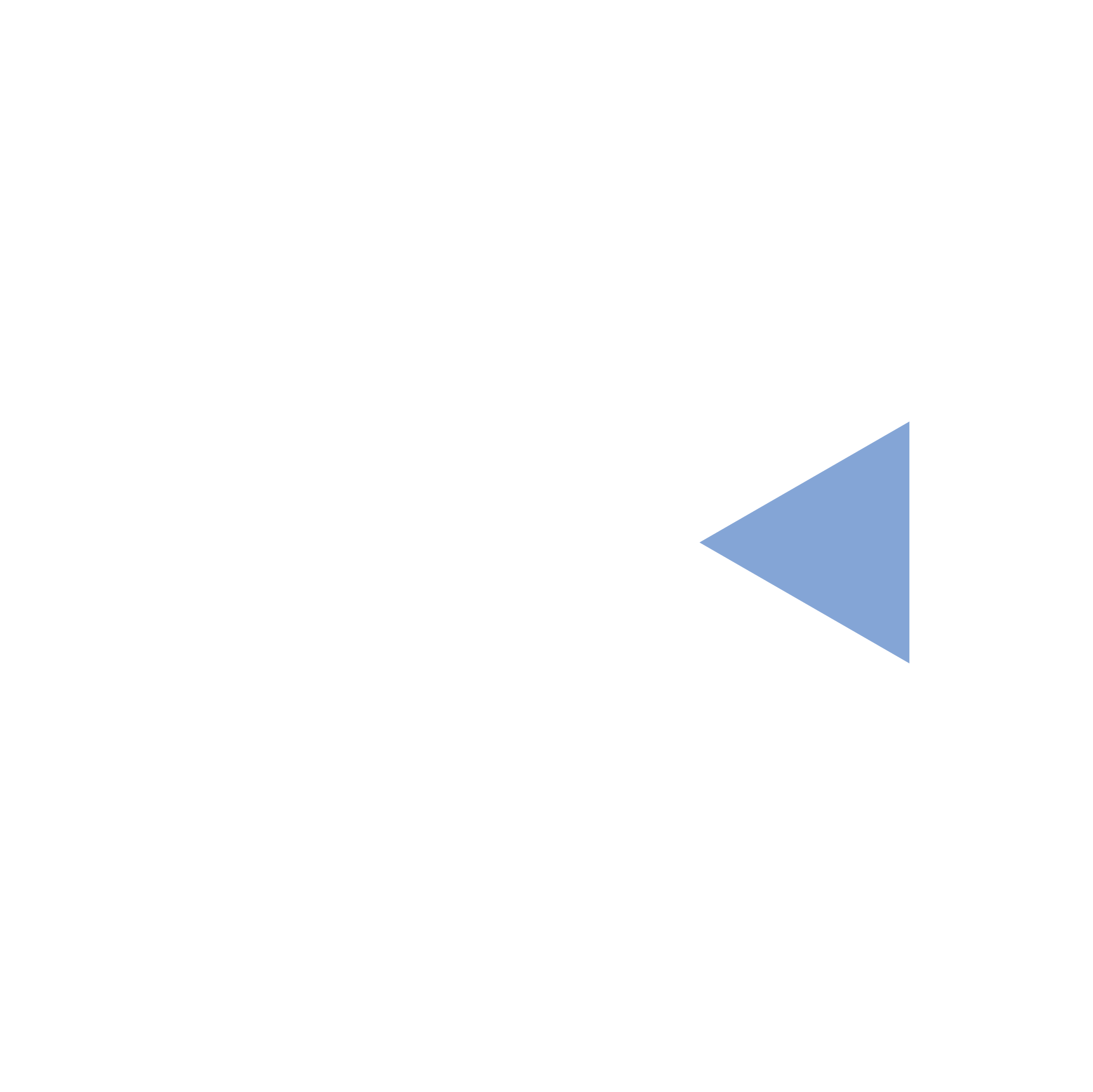 Diagram showing a large white triangle, a smaller blue right triangle to the right of it, and a black background.