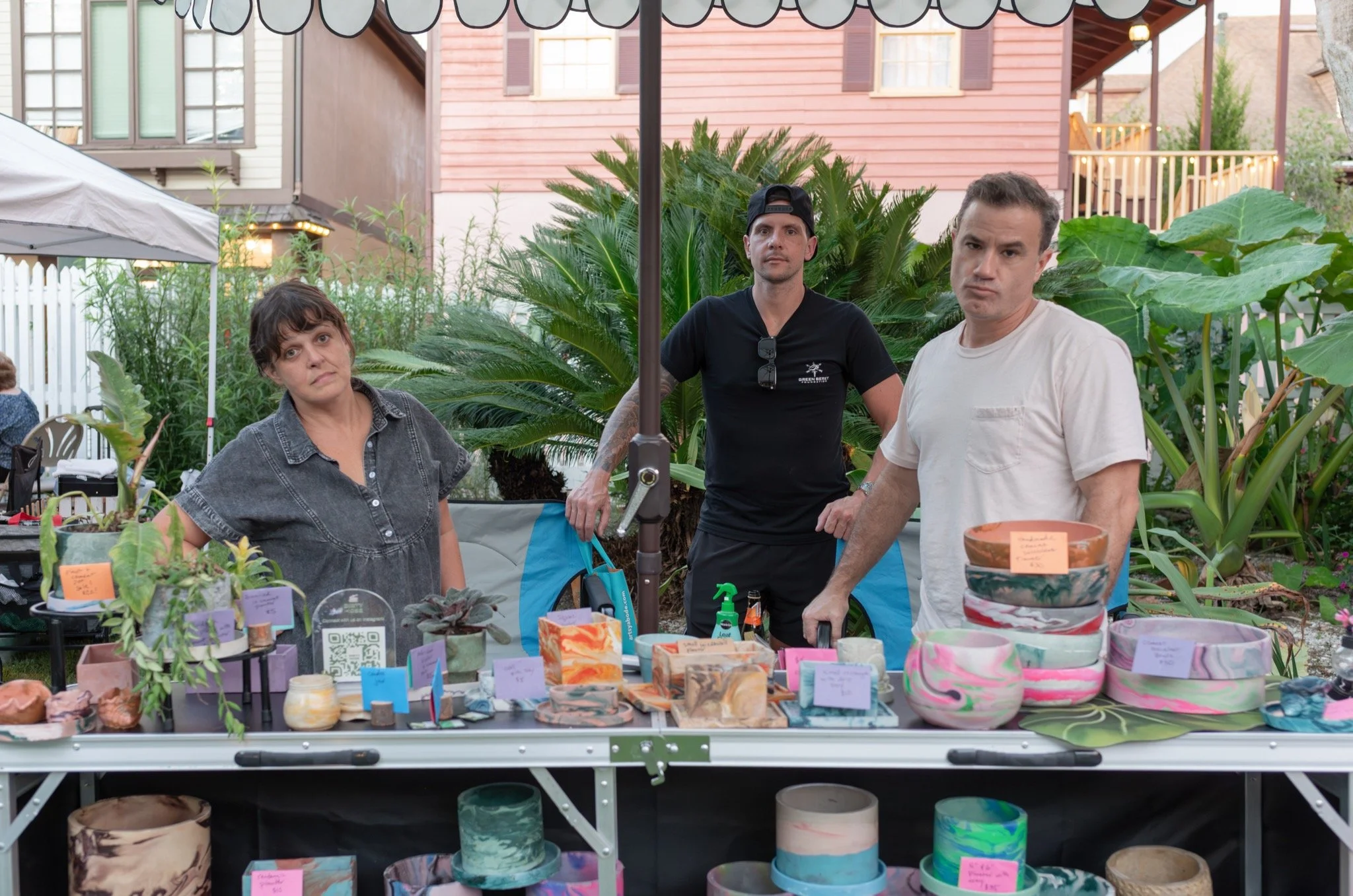 Funnest booth at the Friday Art Walk in St. Augustine.