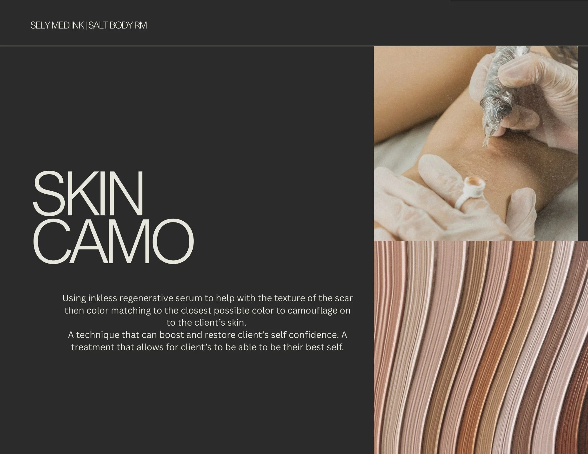 Scar Camouflage: Ink and Inkless