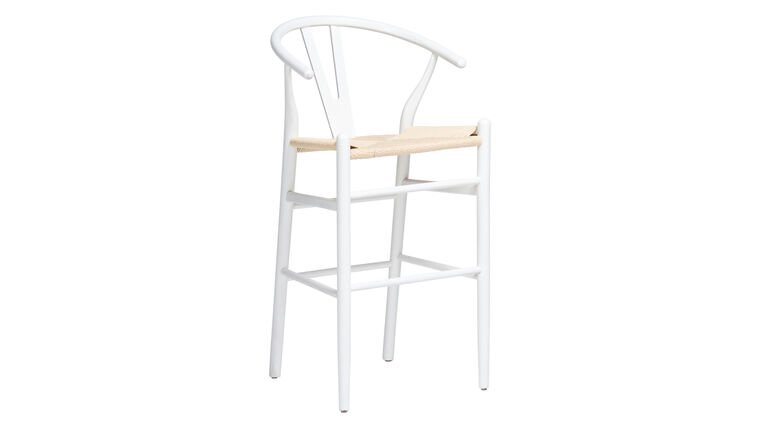 White Wishbone Barstools