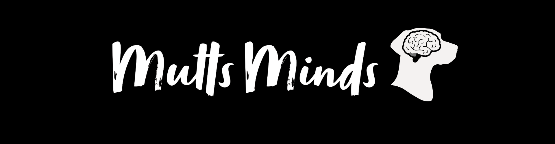 Logo with the text 'Muts Minds' and an illustration of a brain in a hoodie