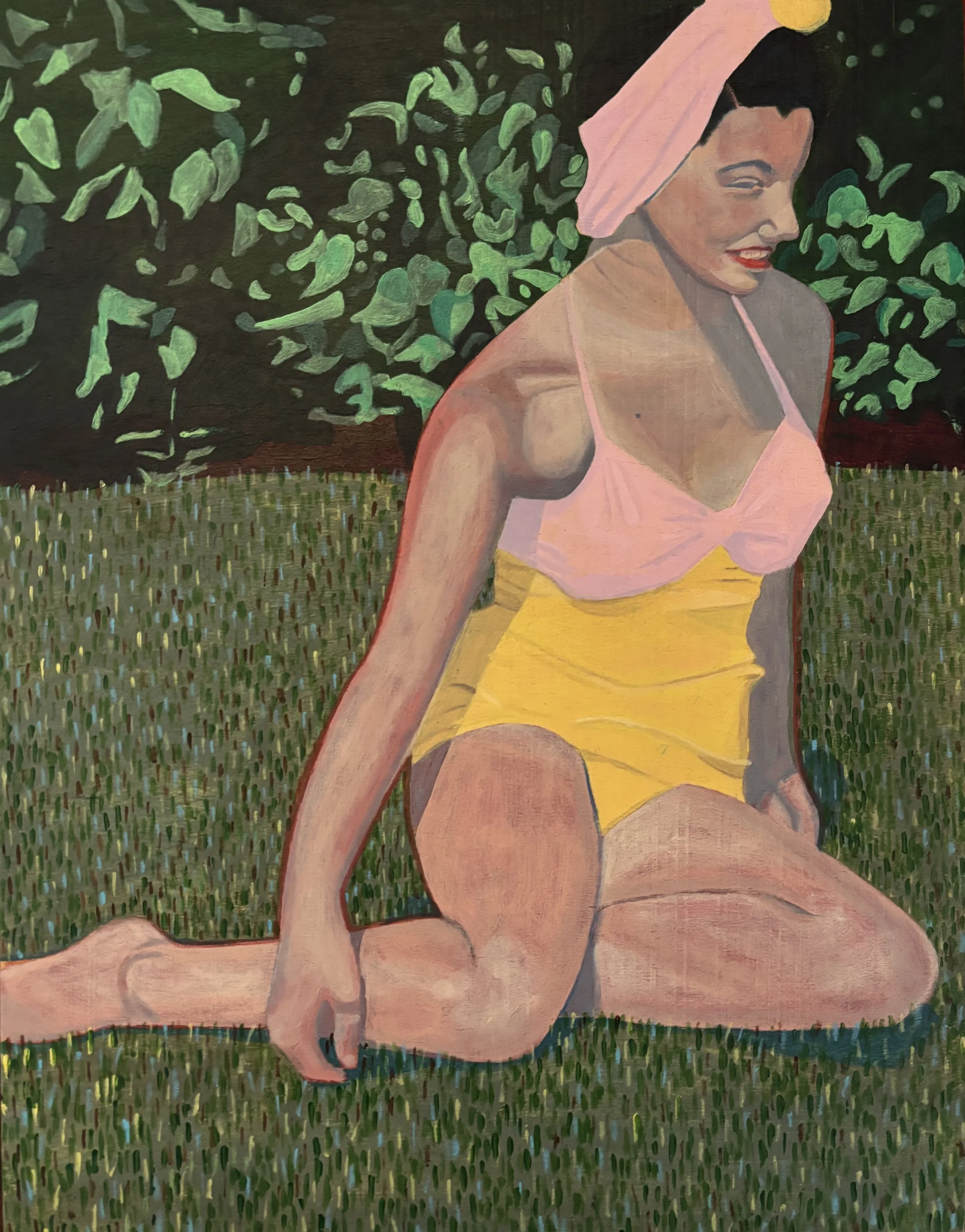 "Nothing But Time" 2026 11"x14"  open acrylic on wood panel   Details   