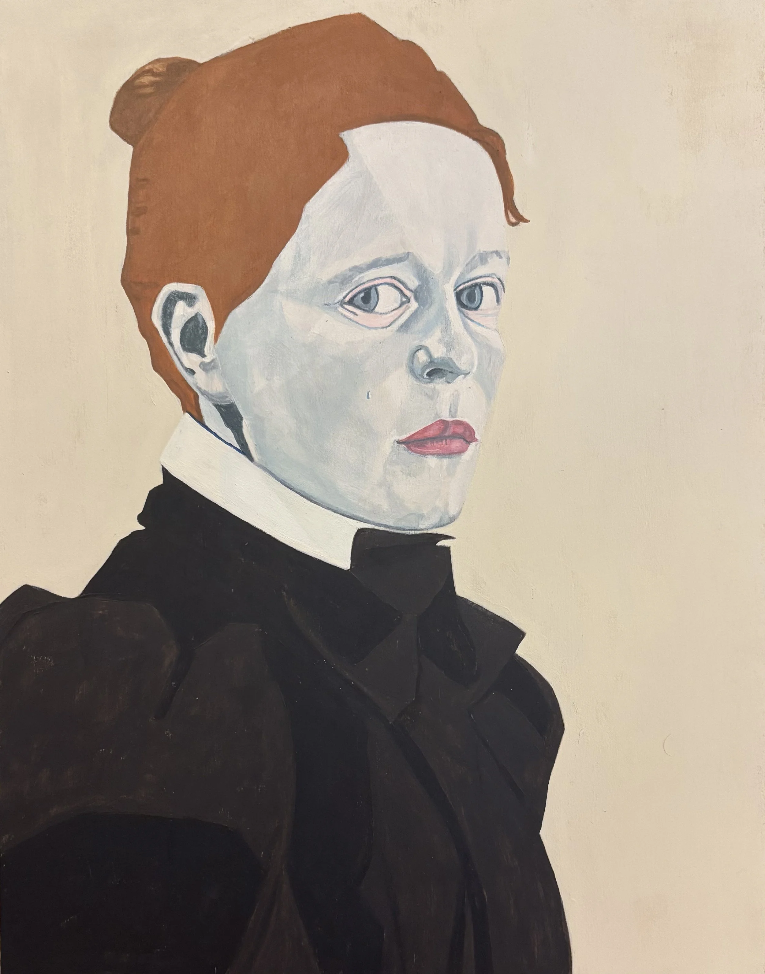 "Schjerfbeck" 2026  11"x14"  acrylic on wood panel    Details   