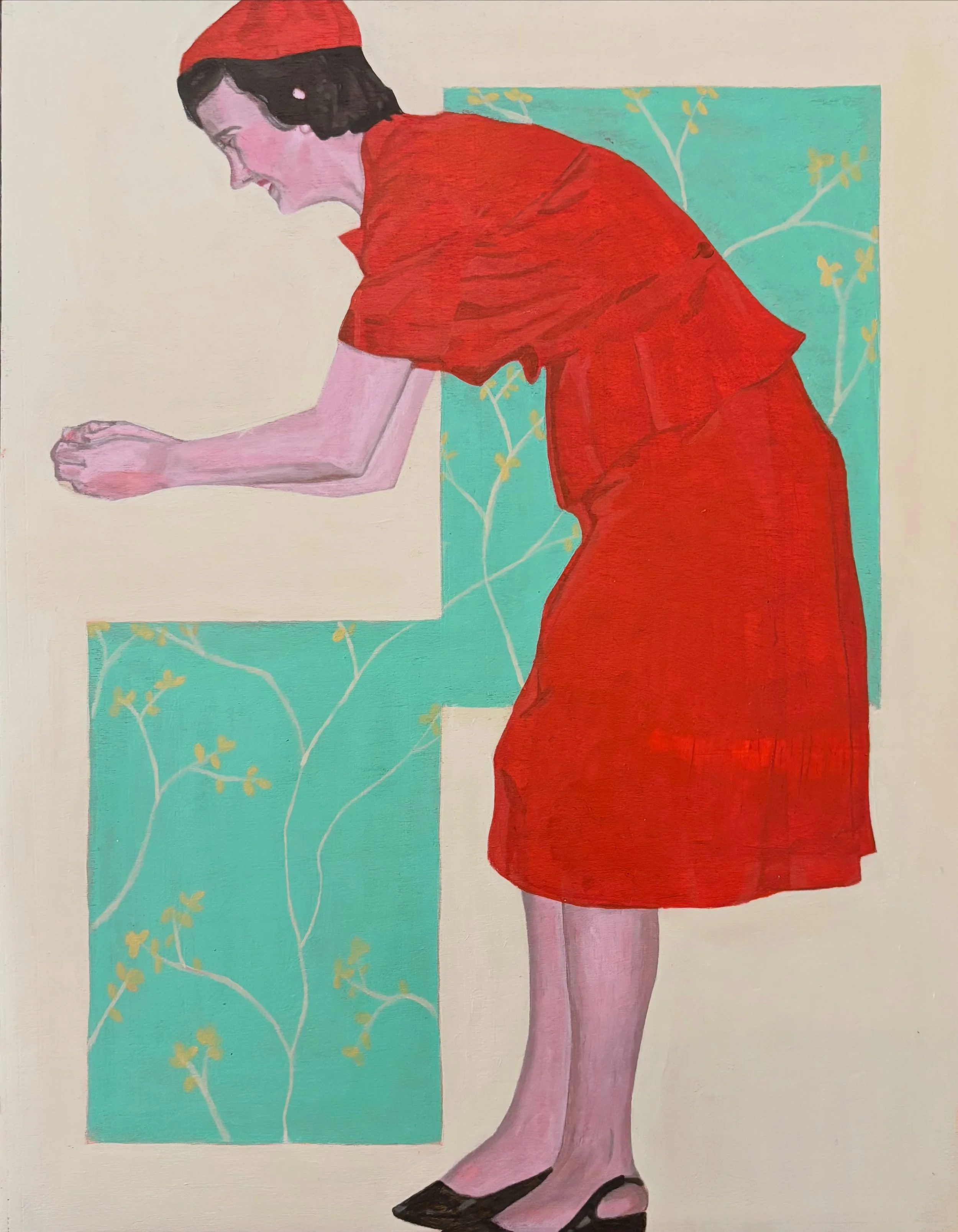 "Dolores" 2026  11"x14"  acrylic on wood panel    Details   