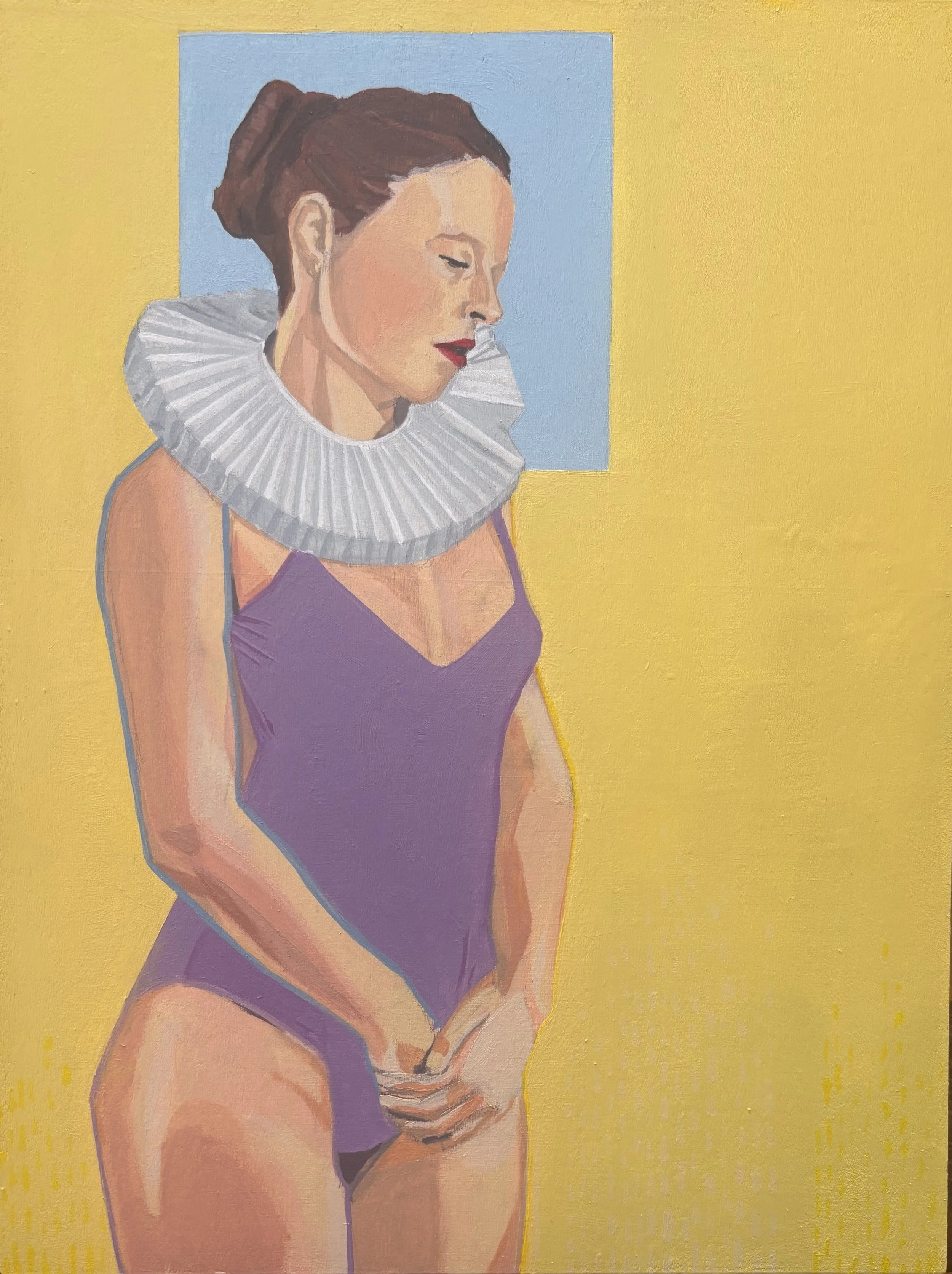 "Delaware, OH" 2025 9"x12" acrylic on wood panel   Details   