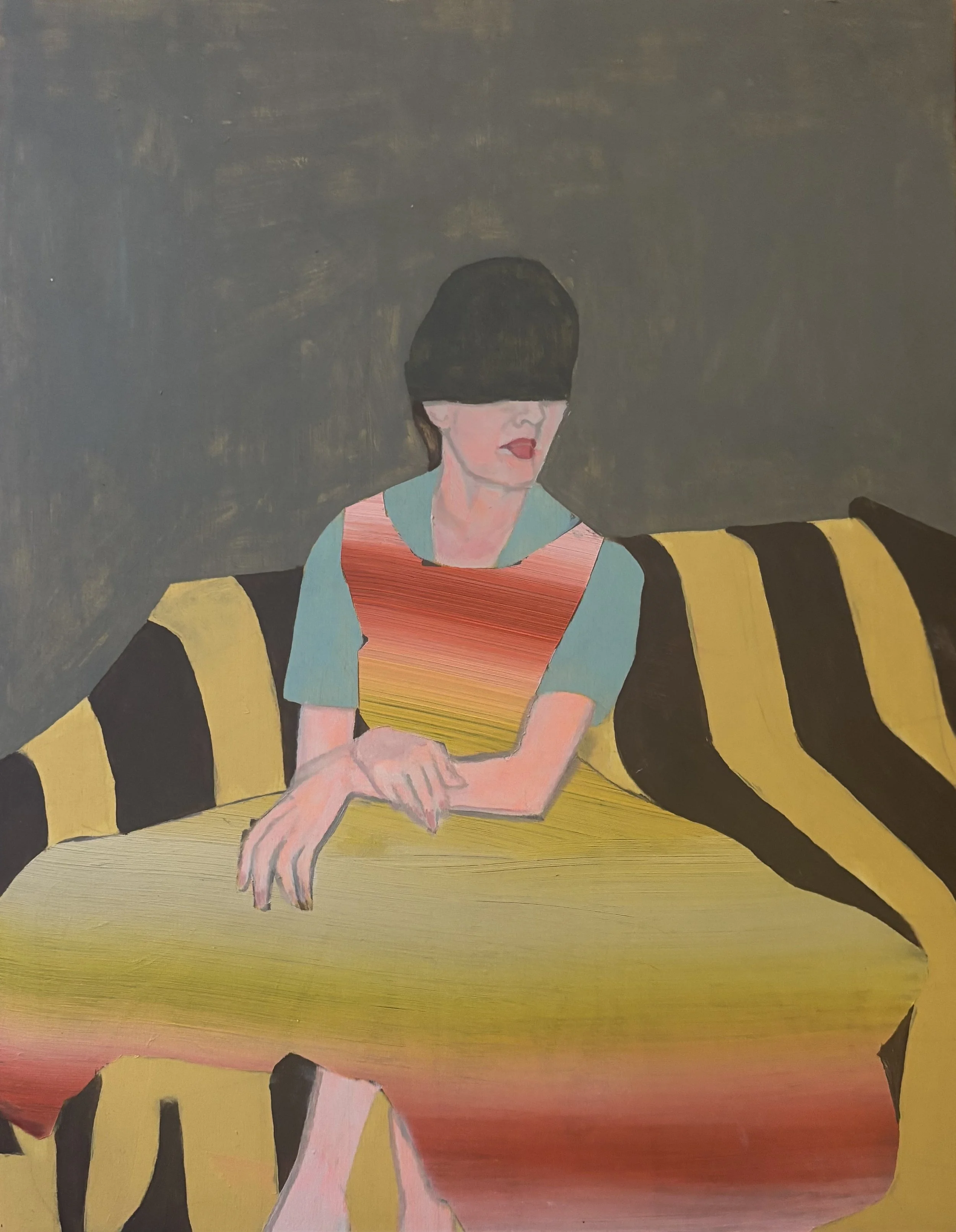 "Reluctant Charisma" 2026  11"x14"  acrylic on wood panel    Details   