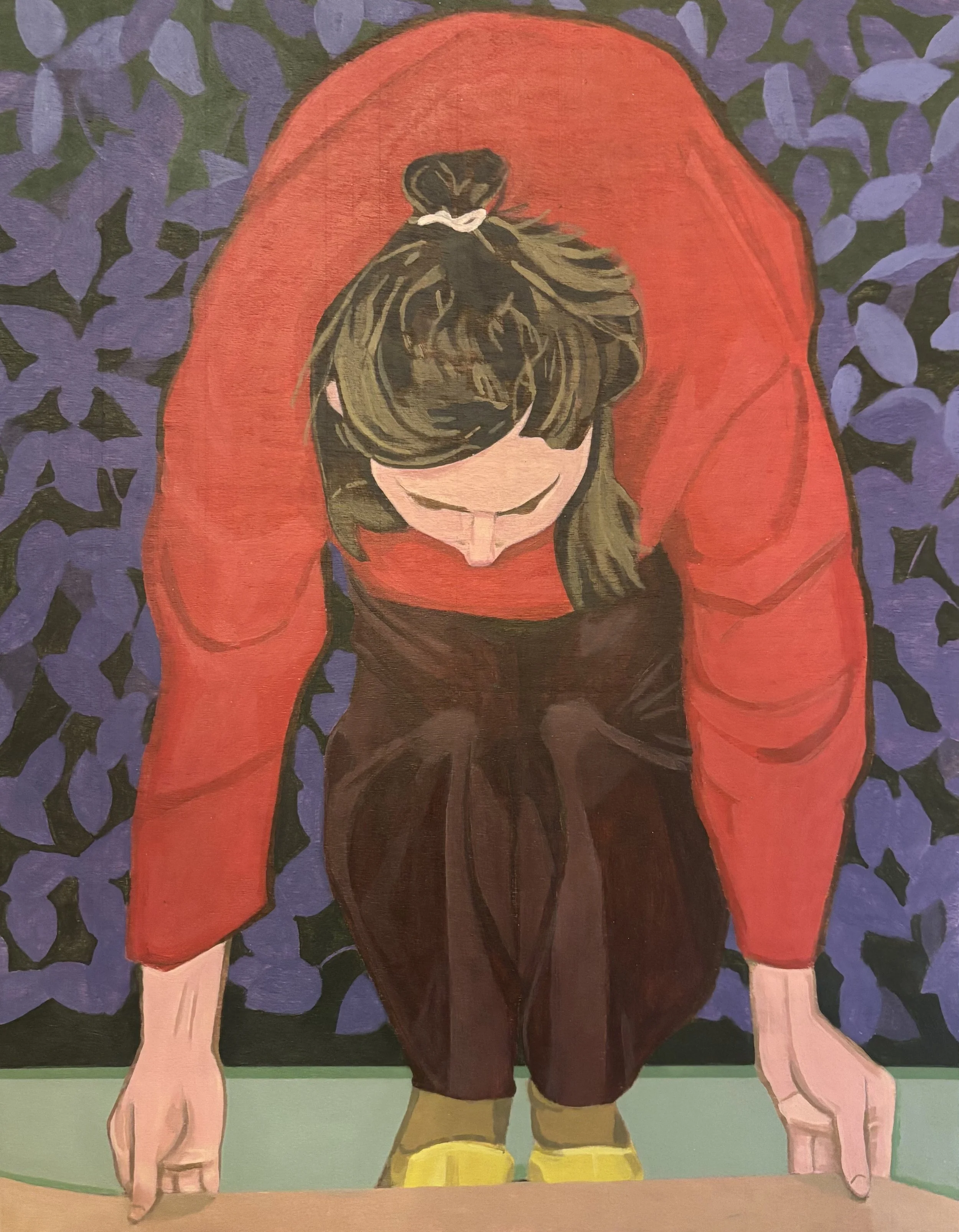 "I Just Want To See How It Looks This Way" 2026  12" x 12"   open acrylic on wood panel    Details   