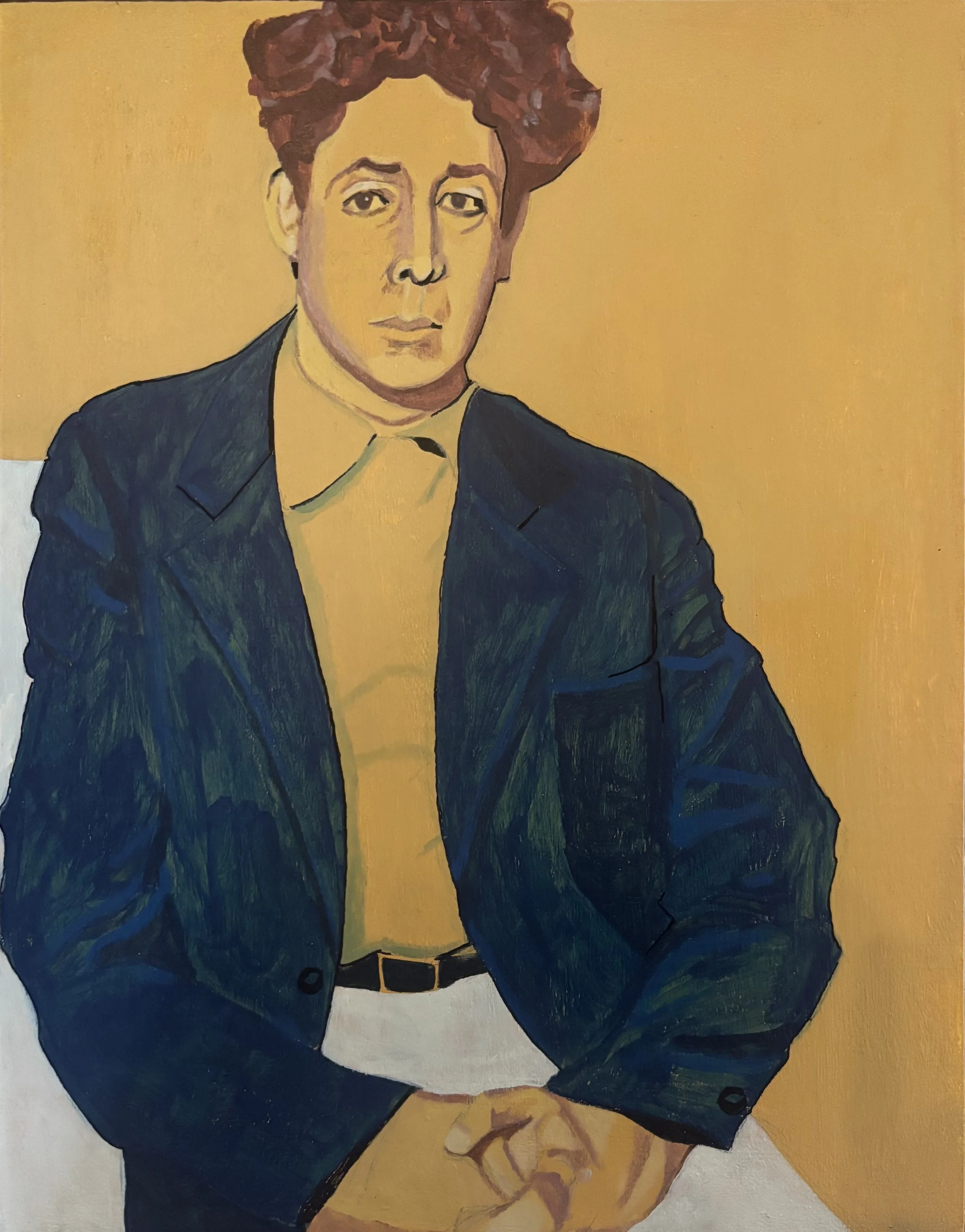 "DA Siqueiros" 2025 11"x14" acrylic on wood panel   Details   