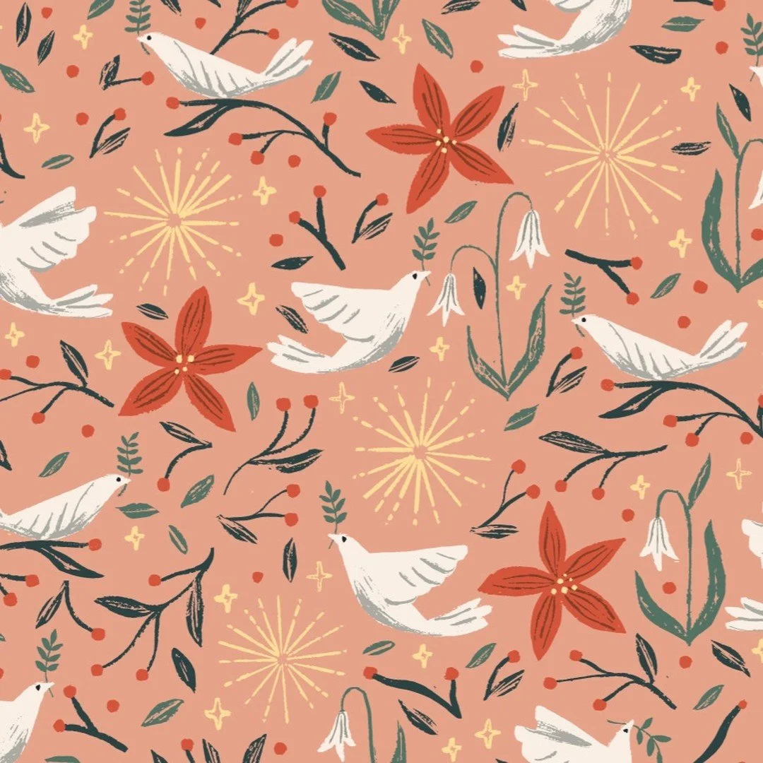 Pastel Christmas 🌟🎄

#ChristmasFloral
#FestiveDesign
#HolidayPatterns
#WinterWonderland
#ChristmasVibes
#FloralPattern
#NatureInspired
#BotanicalArt
#DoveDesign
#SnowdropBeauty
#PinkAesthetic
#WinterBerry
#PastelChristmas
#DreamyDesign
#SoftPalette