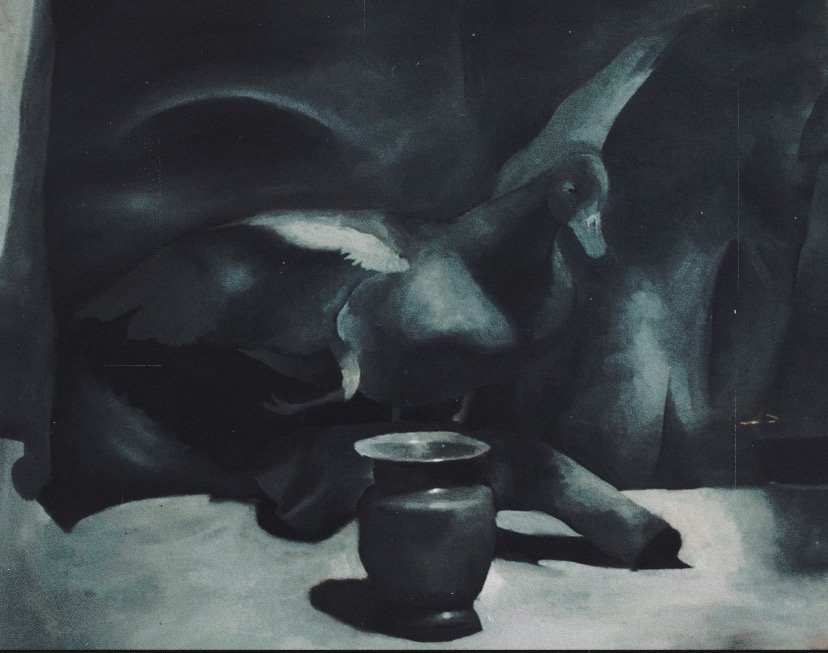 still life (in-person study)- LCAD- jan. 2022.