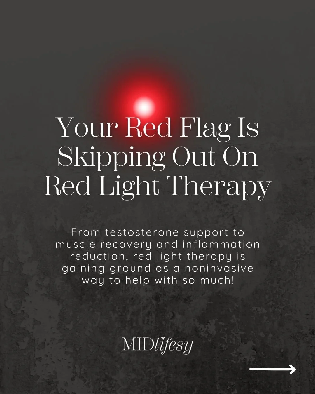 🚦 Red light therapy: one of the most underutilized tools in men&rsquo;s health.

Here&rsquo;s what it can support&mdash;naturally, with zero downtime:
⚡ Energy + recovery
💪 Testosterone levels
😊 Mood + resilience

Whether you&rsquo;re optimizing p