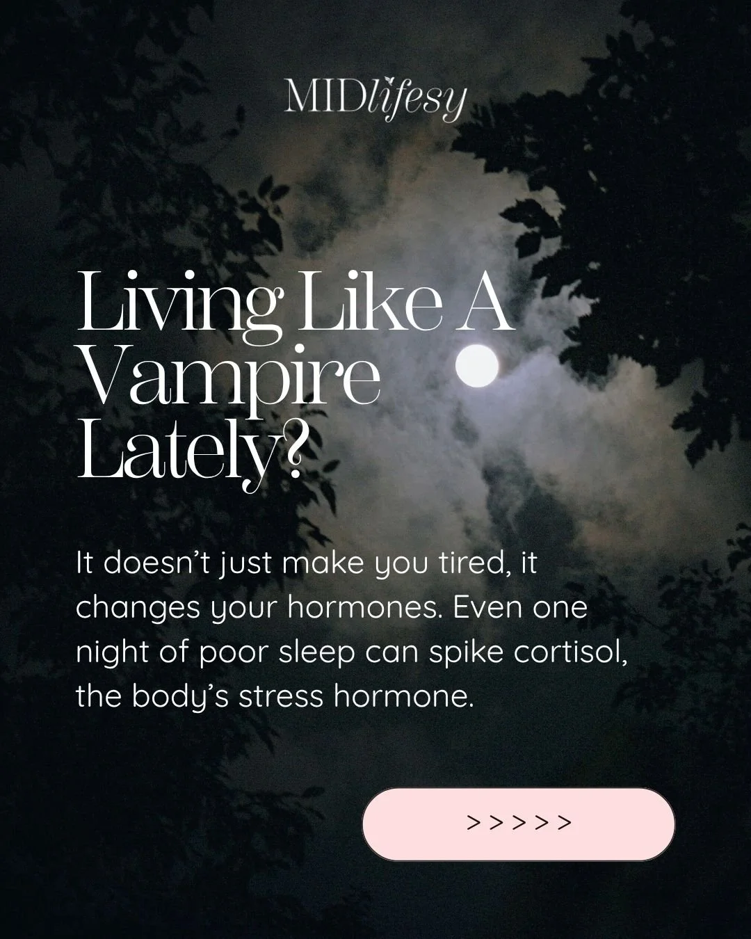 🌙 Late nights might feel harmless&hellip; until they start haunting your health.

😴 Just one night of poor sleep can raise cortisol, triggering cravings and slowing metabolism.

Do it night after night, and you&rsquo;re setting the stage for stubbo