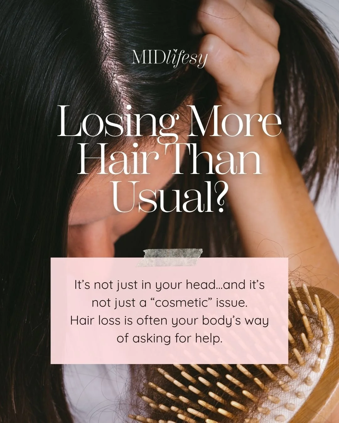 ✨ Hair loss is one of the most common concerns I hear from women in midlife&mdash;yet it&rsquo;s also one of the most misunderstood.

In my new blog, I break down how shedding and thinning can be tied to:
⚖️ Hormonal shifts (perimenopause, postpartum