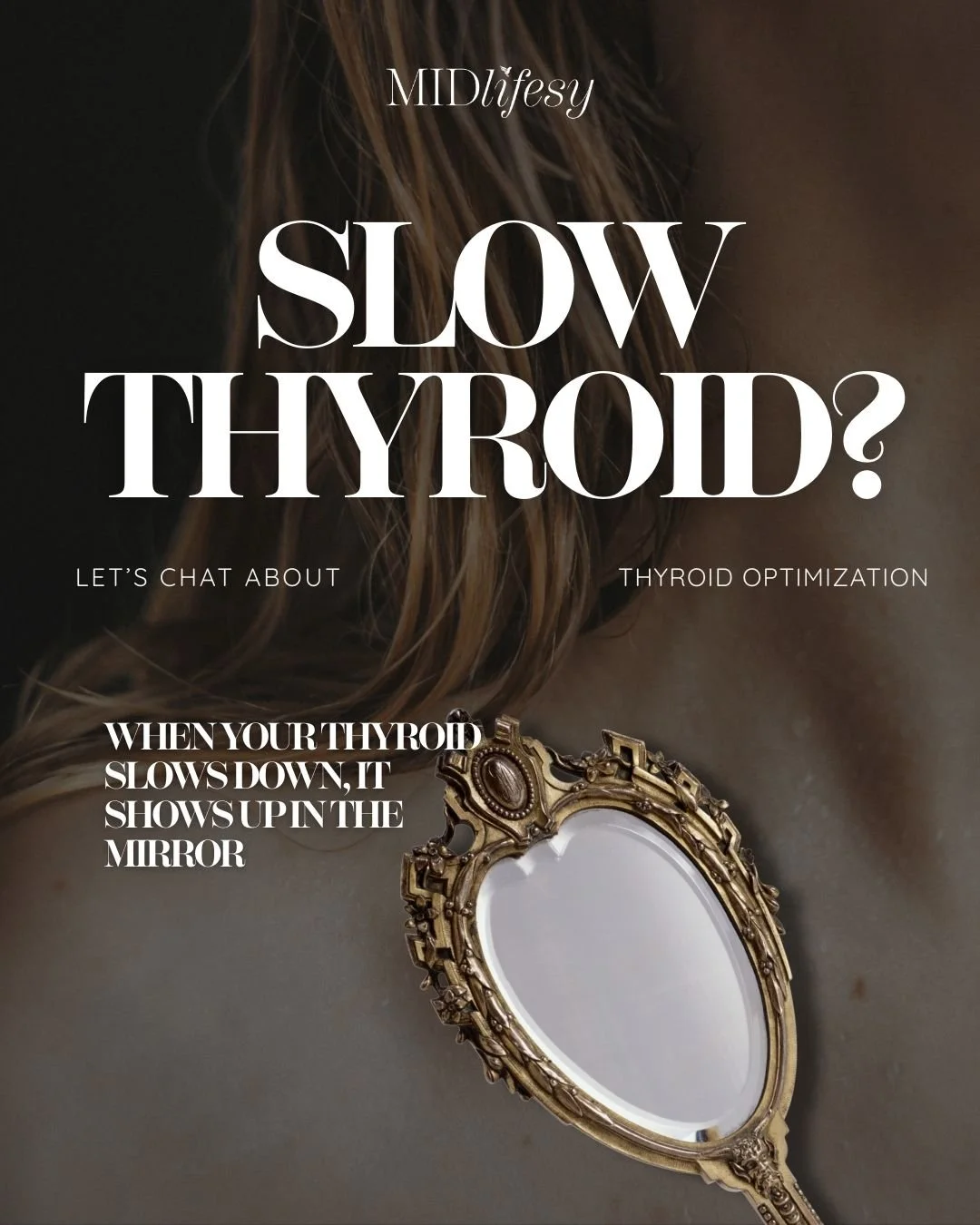 Low thyroid isn&rsquo;t just about low energy.
It shows up in your hair, skin, metabolism, and confidence.

✨ Thinning hair
✨ Dry, dull skin
✨ Puffiness, brittle nails, slower metabolism

When thyroid hormones slow down, so does your body&rsquo;s abi