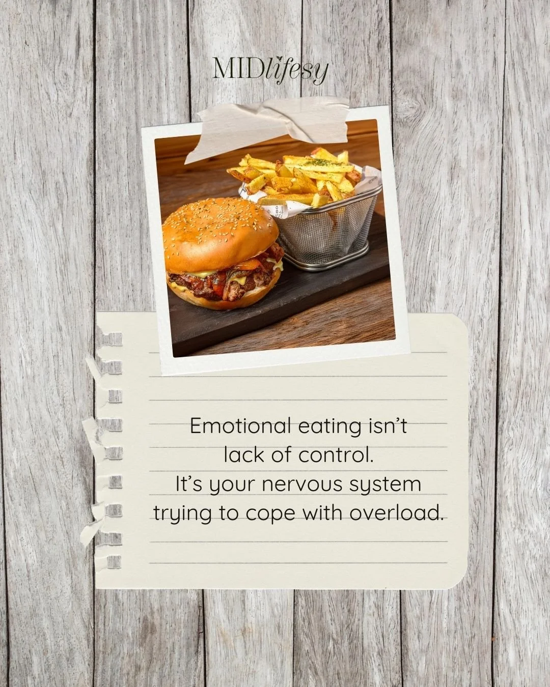 Feeling out of control around food? It&rsquo;s not about willpower.

When your nervous system is overloaded:
⚡ Cortisol spikes
⚡ Dopamine drops
⚡ Blood sugar becomes harder to regulate

Your brain is seeking relief &mdash; and for many people, food i