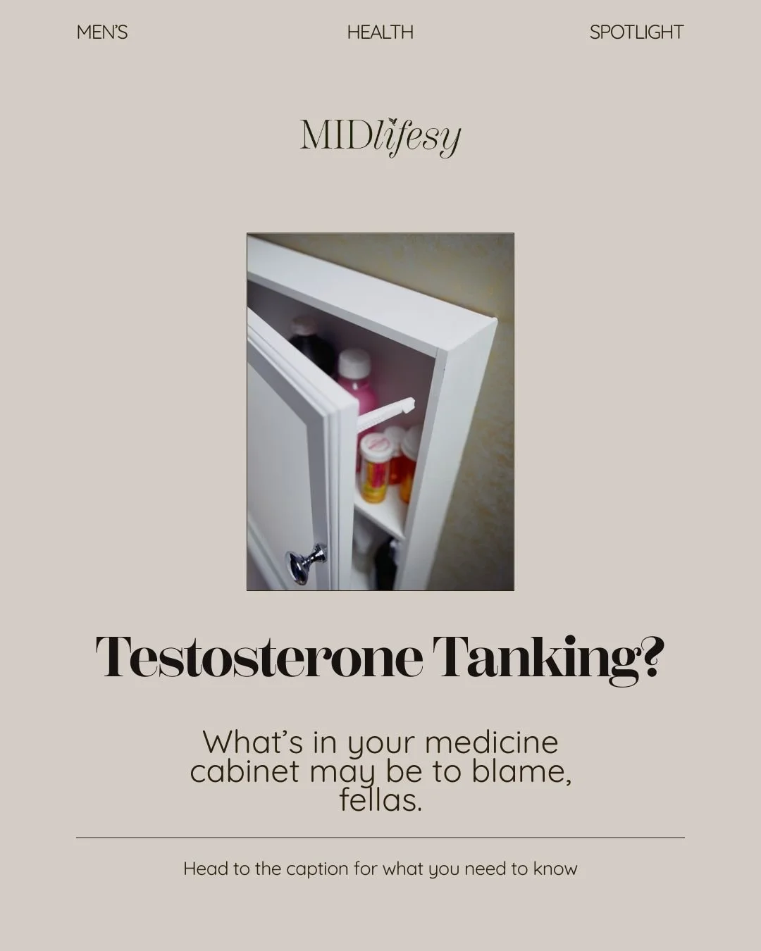 You&rsquo;re lifting.
Eating well.
Doing everything right.

But your energy feels off.
Recovery is slower.
Your drive isn&rsquo;t what it used to be.

One thing most men never consider?

Your medicine cabinet may be quietly interfering with your horm