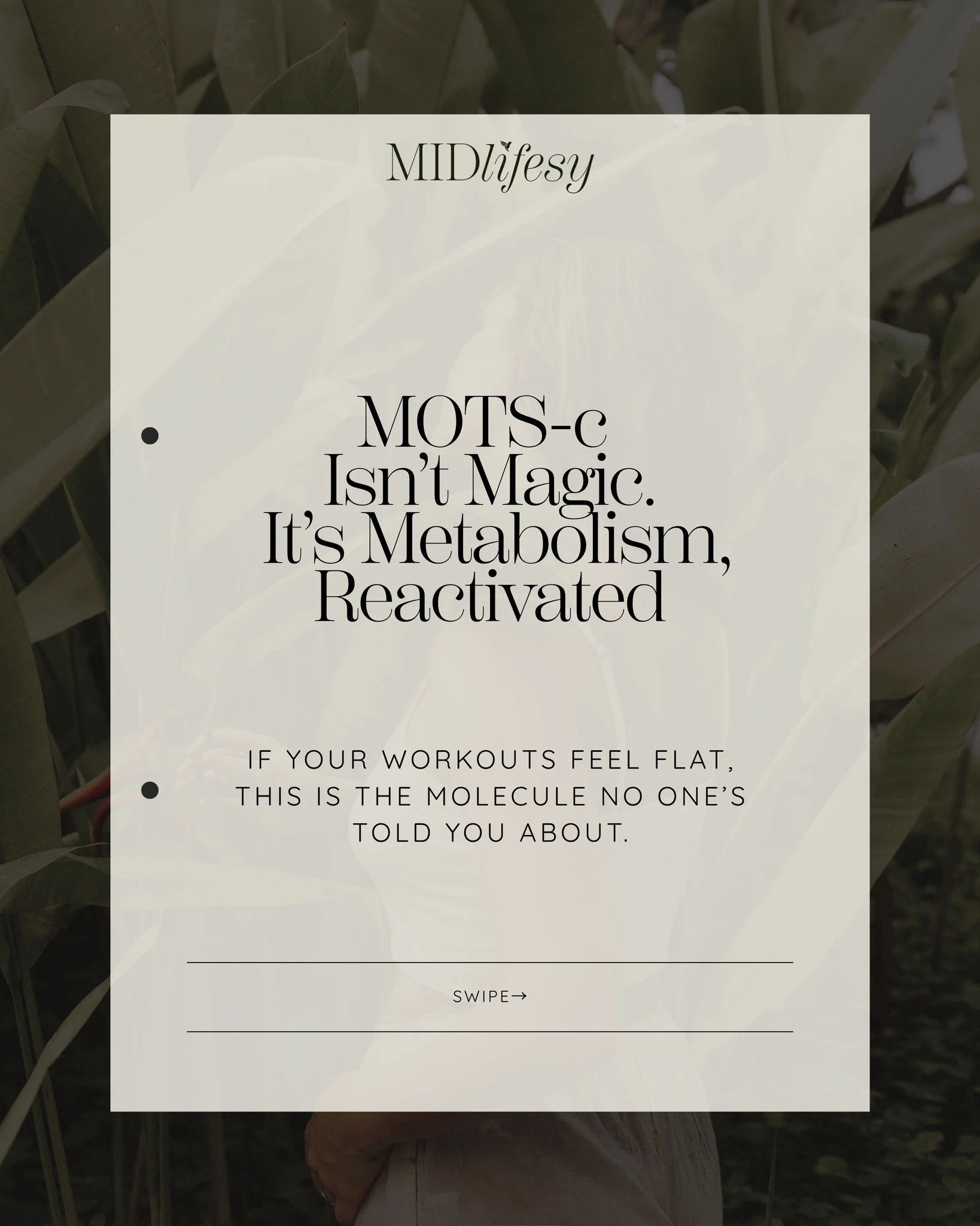 Most workout plateaus aren&rsquo;t about effort.
They&rsquo;re about efficiency.

As you age, your mitochondria&mdash;the engines behind your energy&mdash;don&rsquo;t adapt the way they used to.

Your body becomes less efficient at switching between 