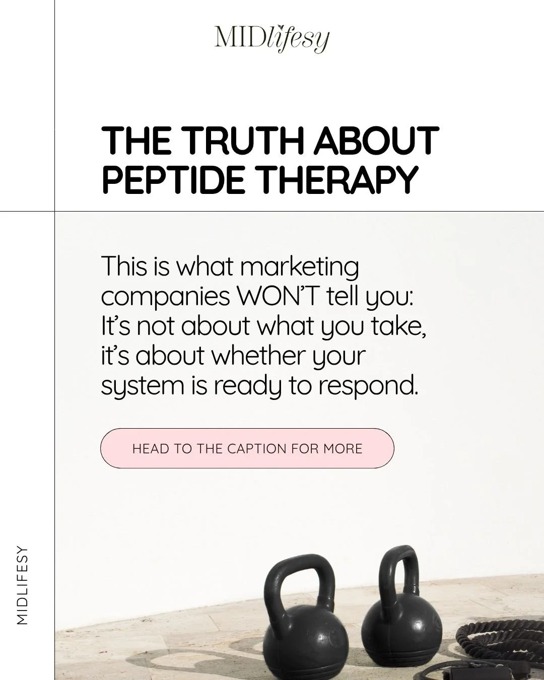 You&rsquo;ve seen the claims:
&ldquo;Burn fat fast.&rdquo;
&ldquo;Supercharge recovery.&rdquo;
&ldquo;Turn back the clock.&rdquo;

Peptides are often marketed as shortcuts&mdash;as if the right compound can override everything else.

Here&rsquo;s the