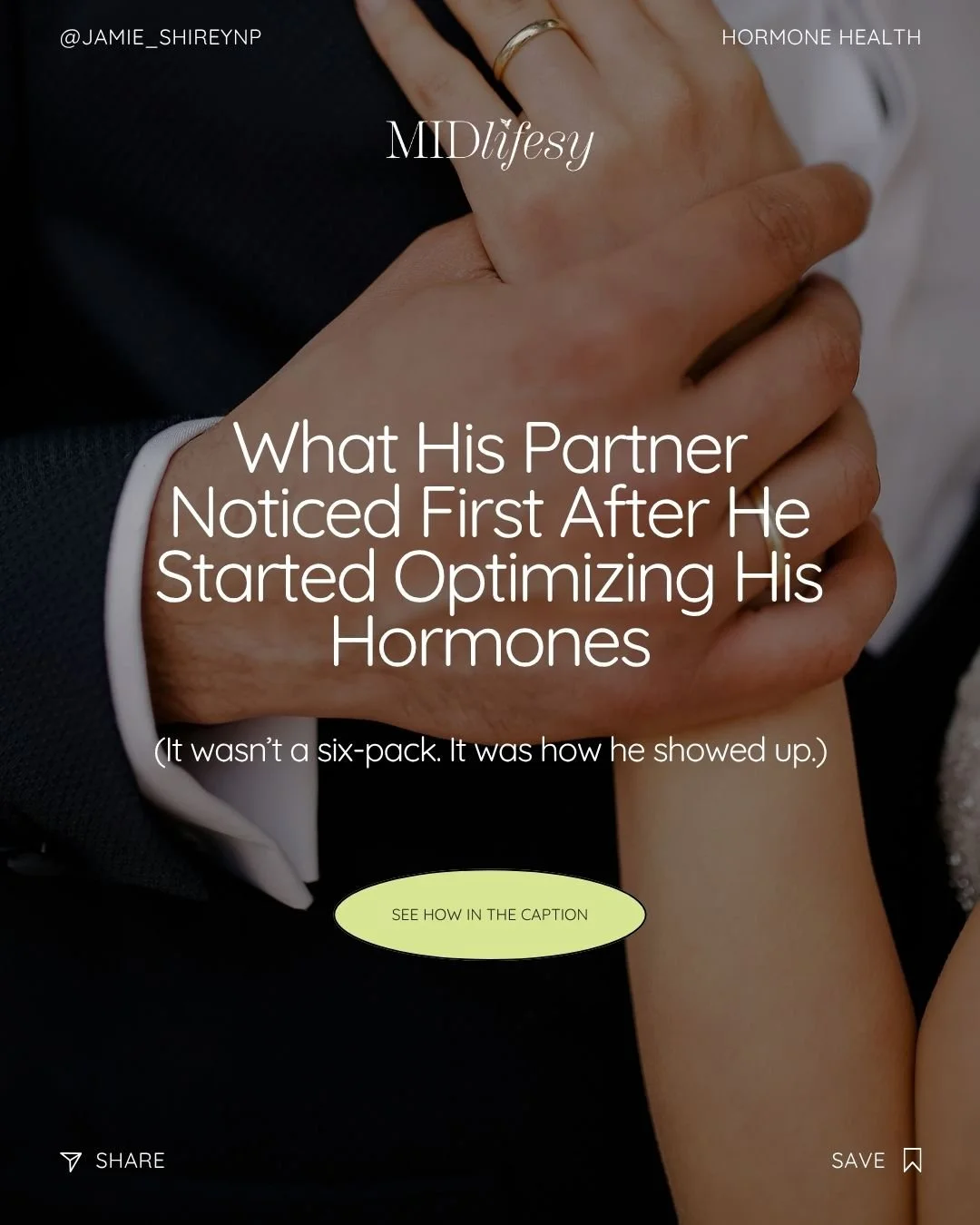 It wasn&rsquo;t the gym gains.
Or the improved lab numbers.
Or the leaner abs.

What his partner noticed first?
He was more present.
More patient.
Quicker to laugh.
Slower to snap.
More tuned in to the people around him&mdash;and less depleted by the