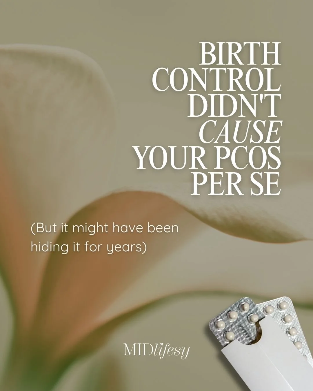 You were put on birth control for a reason.

Irregular cycles.
Acne.
Cramps.

And it worked&mdash;because it overrode your natural hormones.

But then&hellip; you came off.

And suddenly:
&rarr; Your symptoms came back
&rarr; Your cycles are irregula