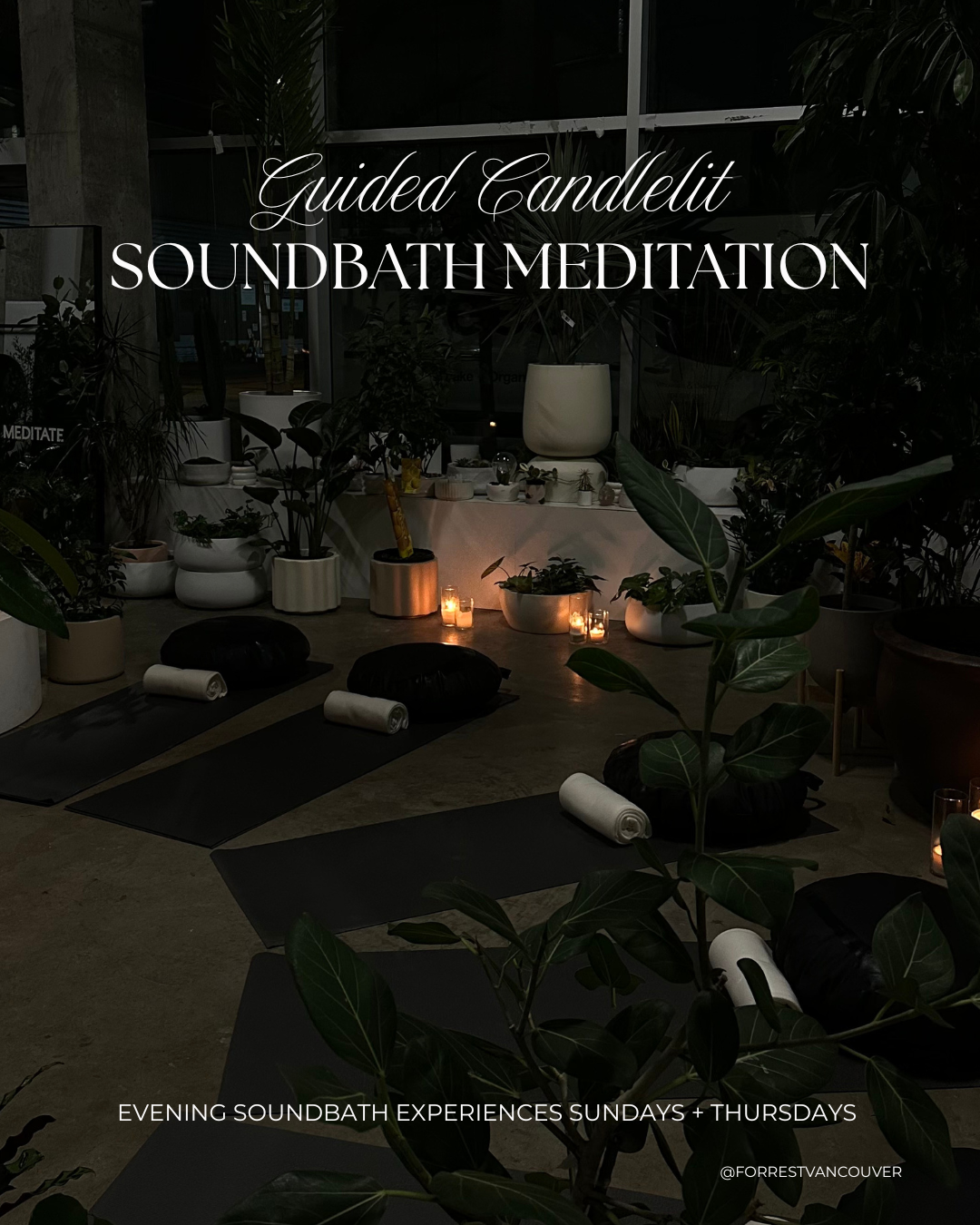 Candle lit Evening Sound Bath Meditation