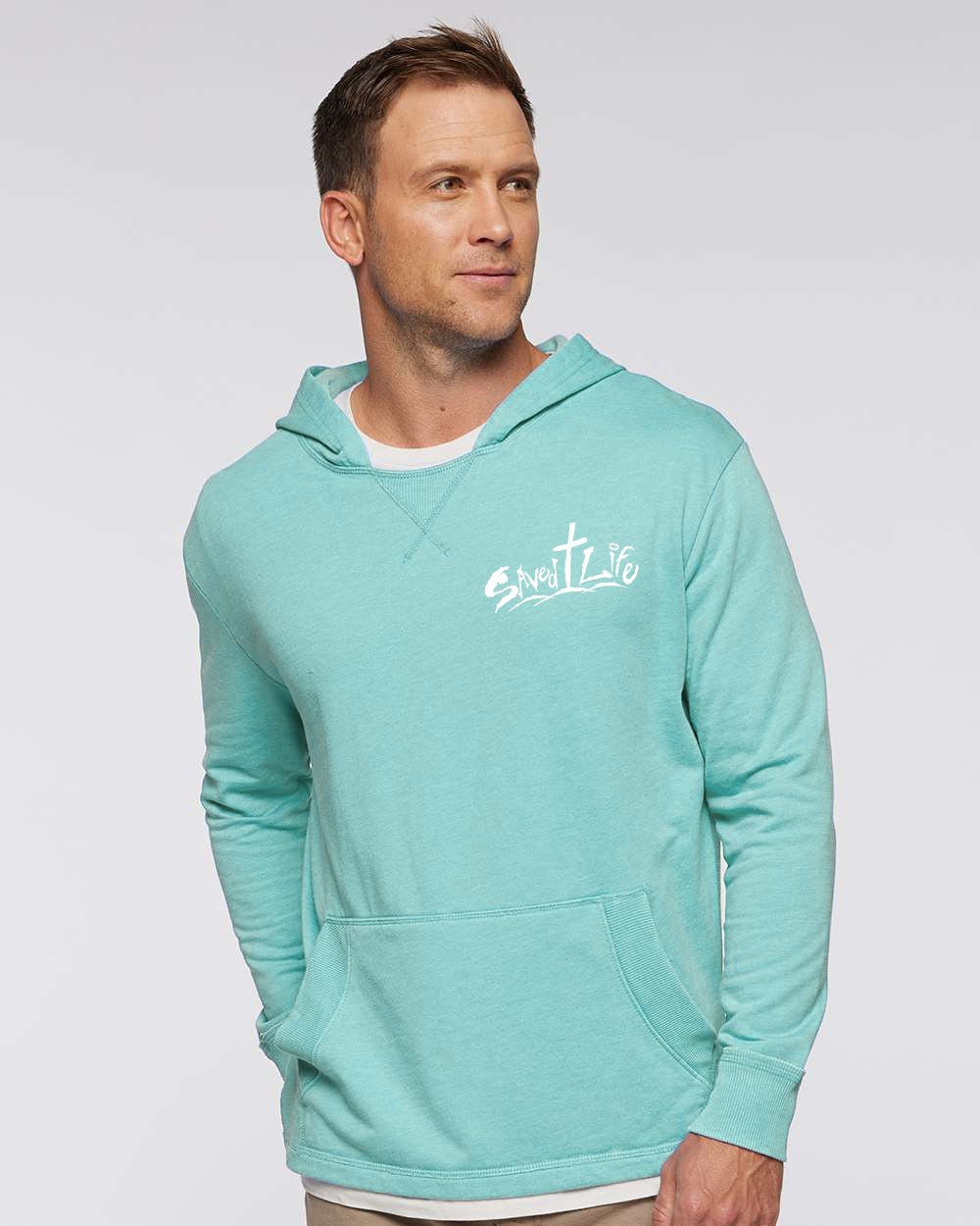 Unisex Vintage Washed Saltwater Fleece Hoodie