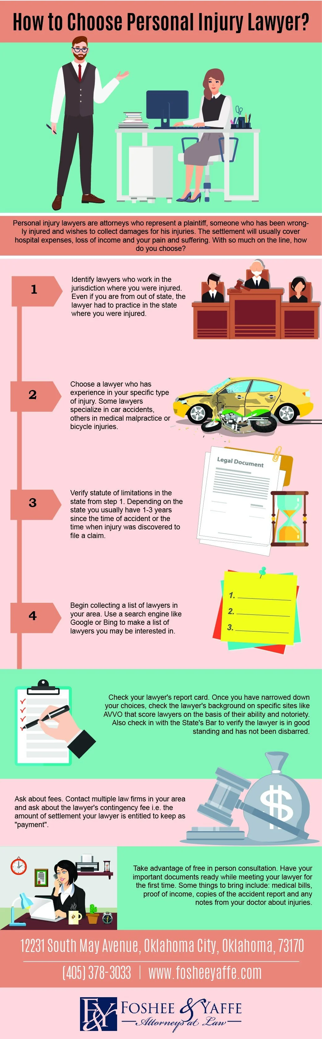 How to Choose Personal Injury Lawer? - Infographic