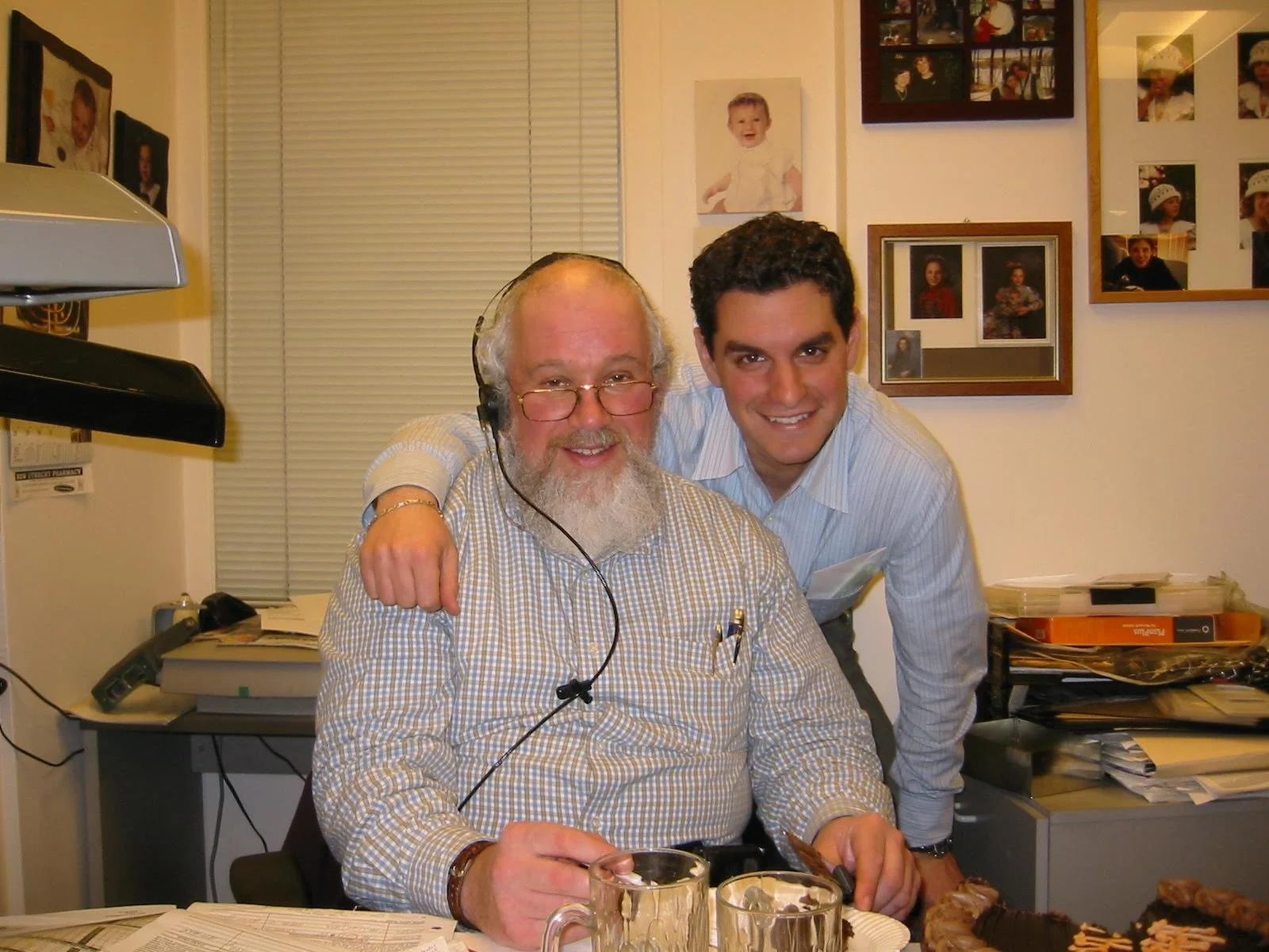 Jamie Jaffe pictured beside Lazer Wolf, Jamie's diamond cutter mentor.
