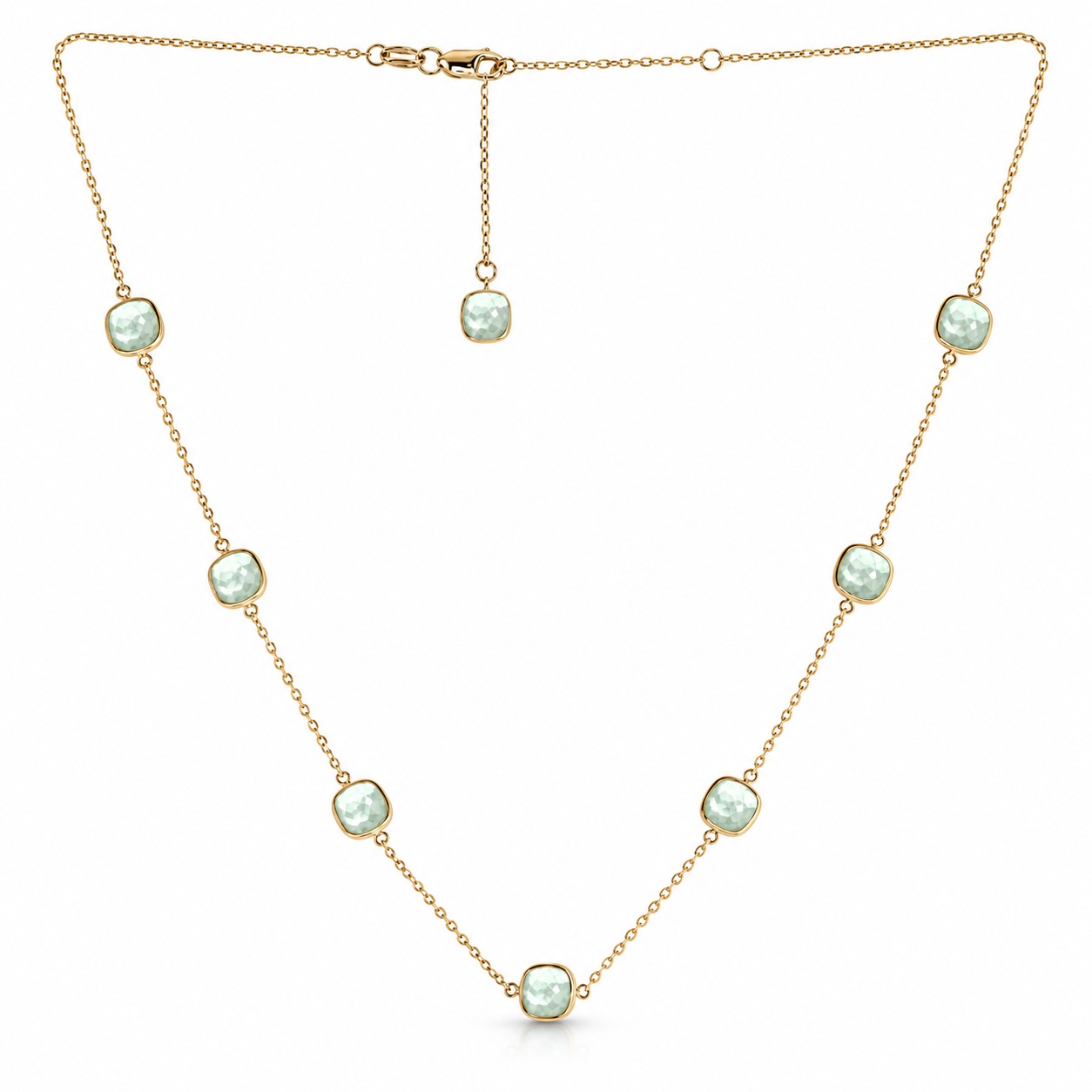 Mother of Pearl Station Necklace