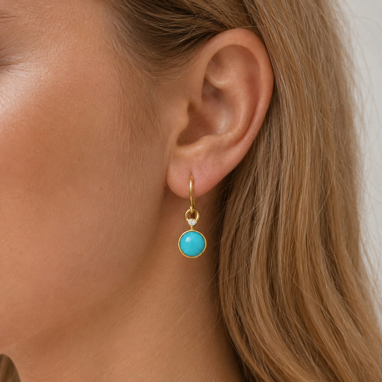 Bezel Set Round Turquoise + Diamond Dangle Earrings 2.png