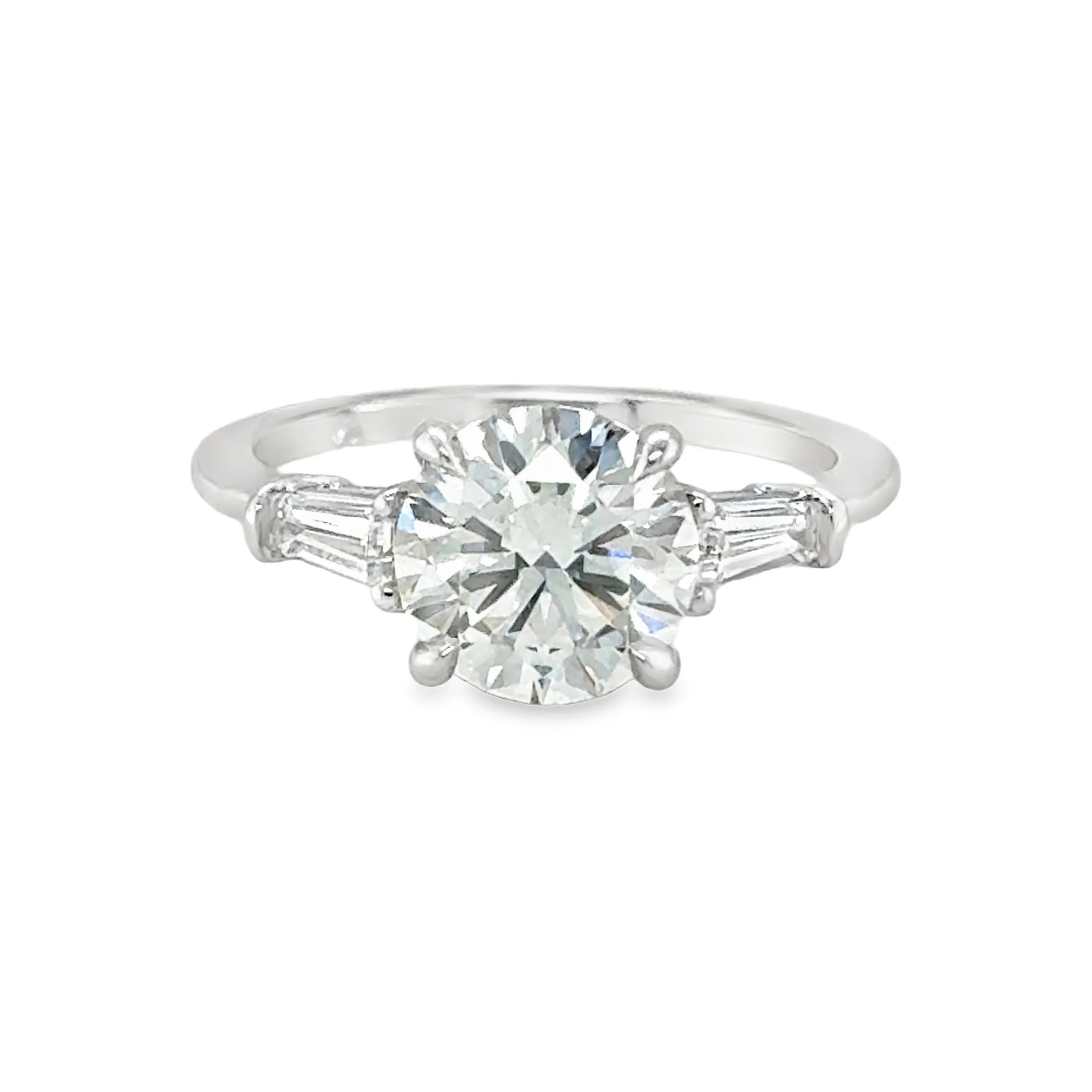 Laboratory Grown Three Stone Engagement Ring