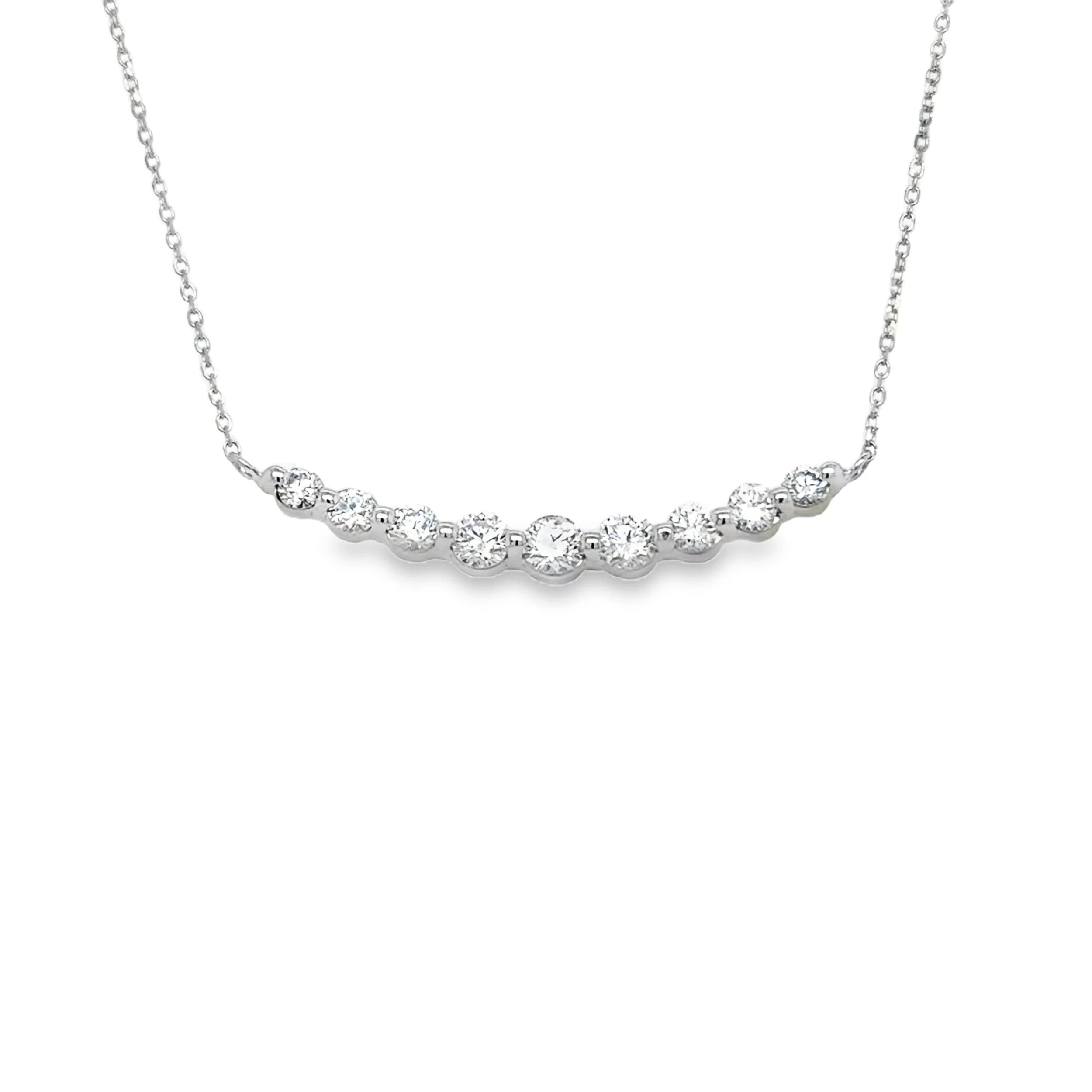 Lab Grown Diamond Bar Necklace