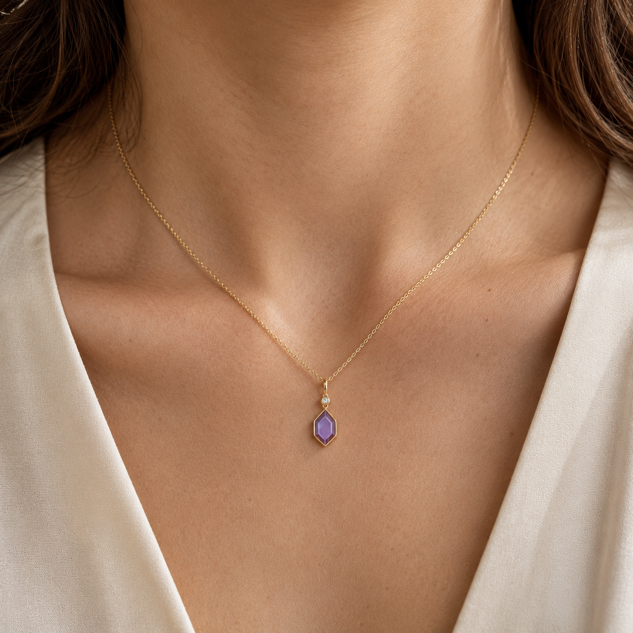 Bezel Set Hexagon Amethyst Pendant 3.png