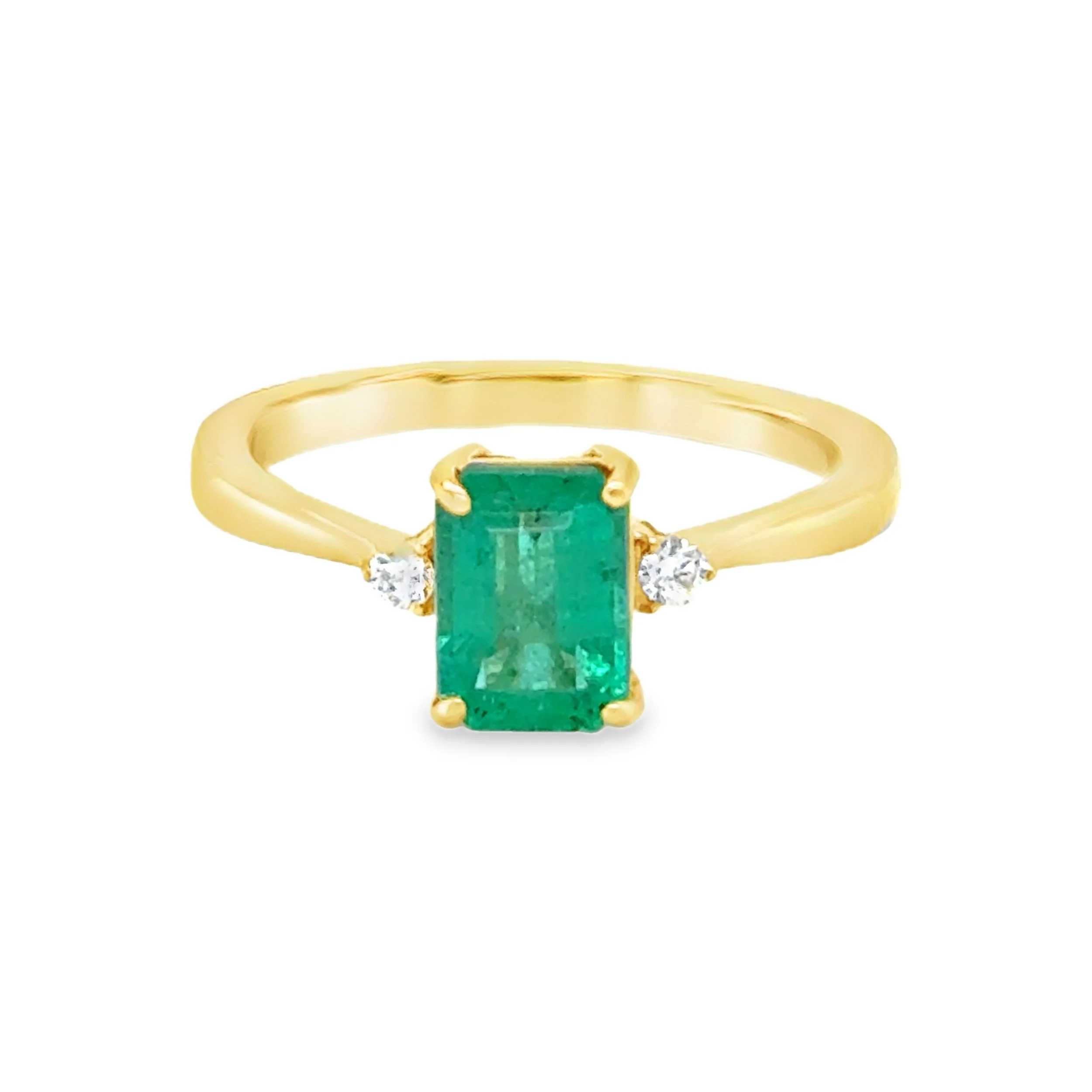 Emerald + Diamond Ring