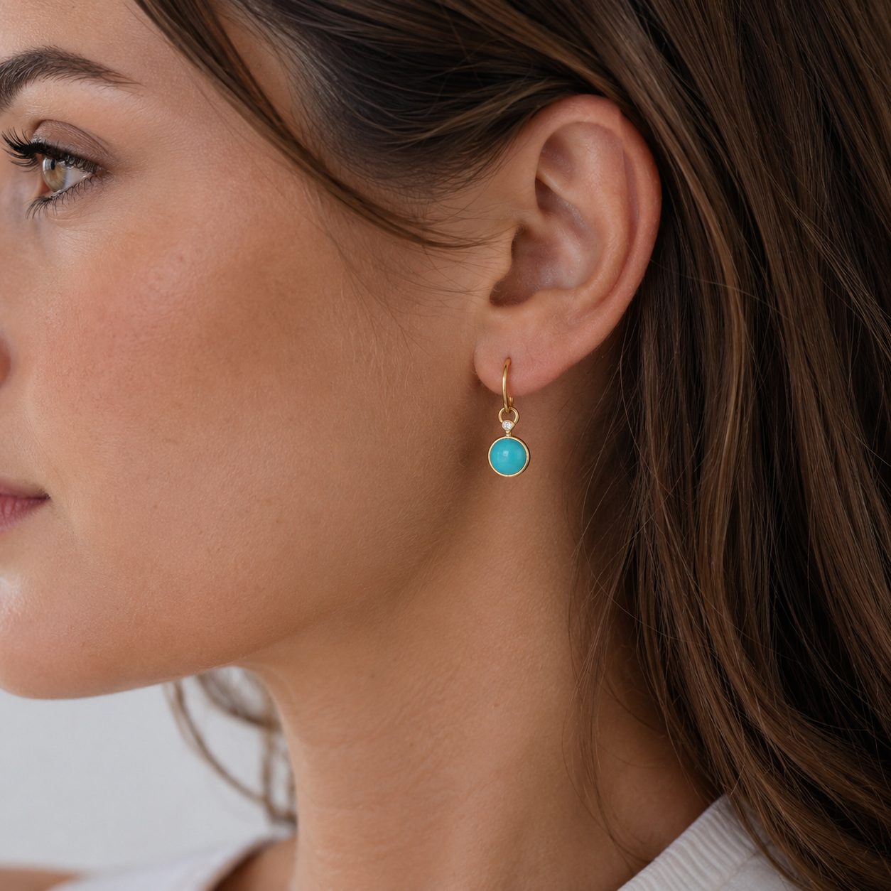 Bezel Set Round Turquoise + Diamond Dangle Earrings 3.png