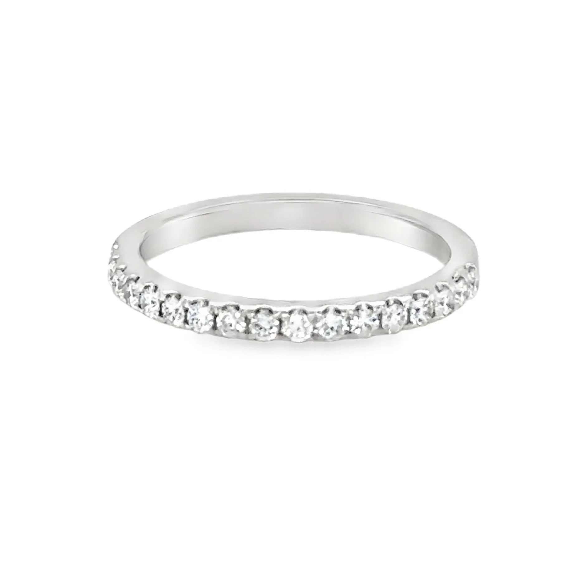 Shared Prong Diamond Half Band