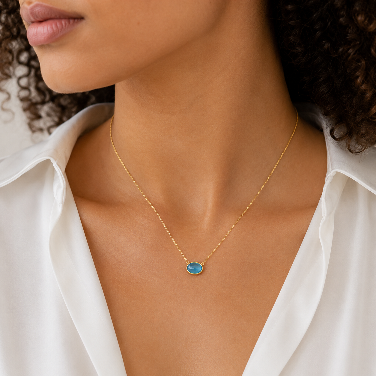 Bezel Set Oval Swiss Blue Topaz Cabochon Necklace 3.png