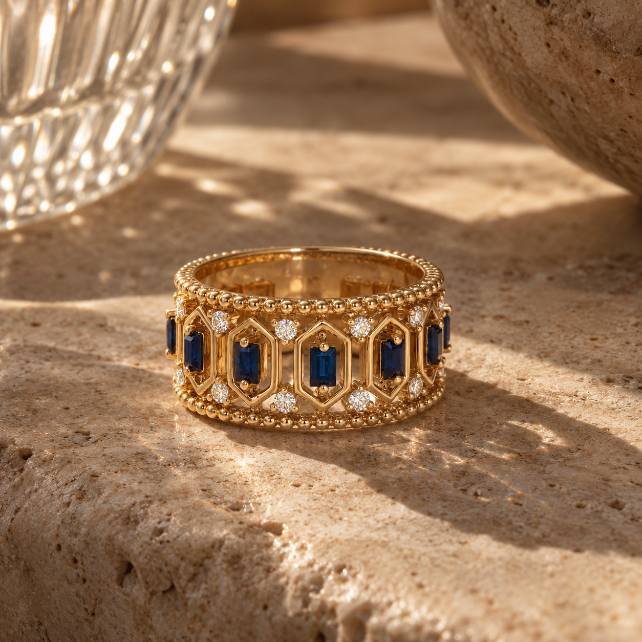 Sapphire + Diamond Open Band with Beaded Detail 3.png