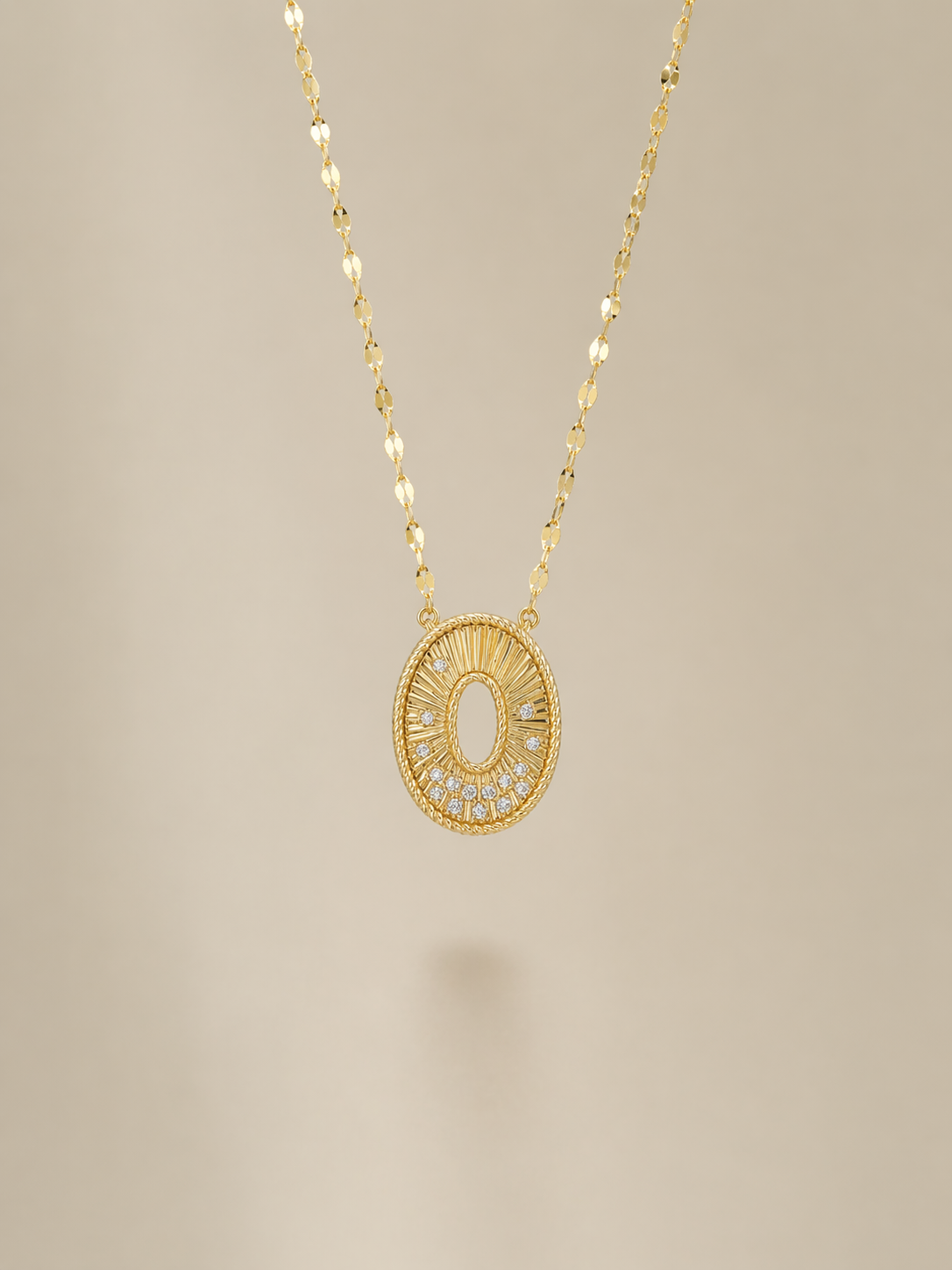 Fluted Oval Pendant with Scattered Diamonds 5.png