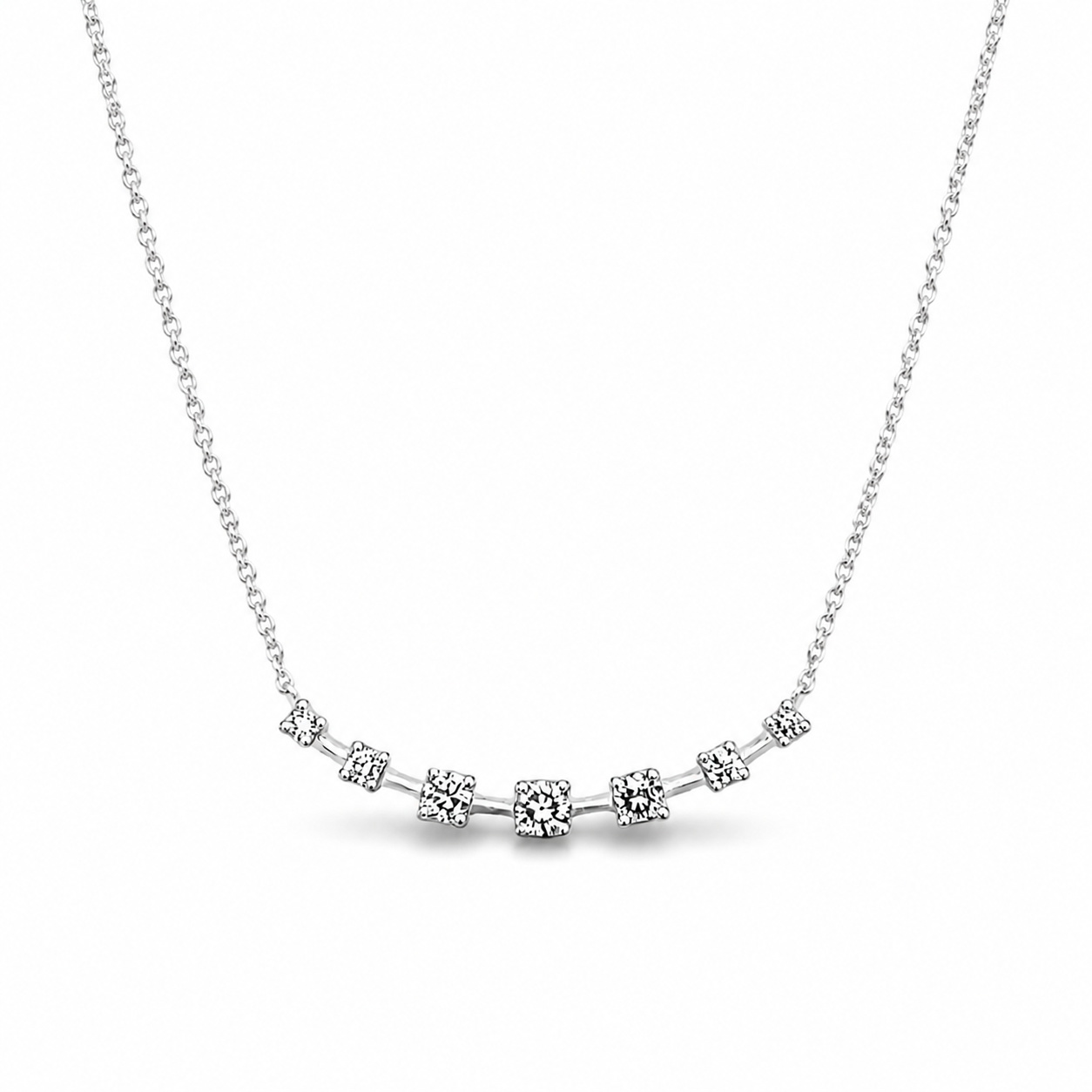 Prong Set Bar Necklace