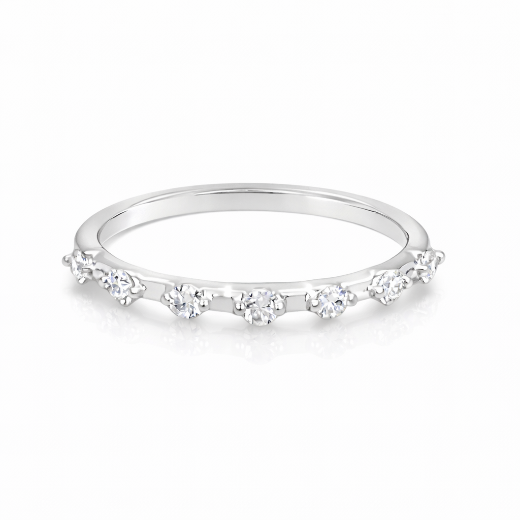 Prong Set Half Diamond Band