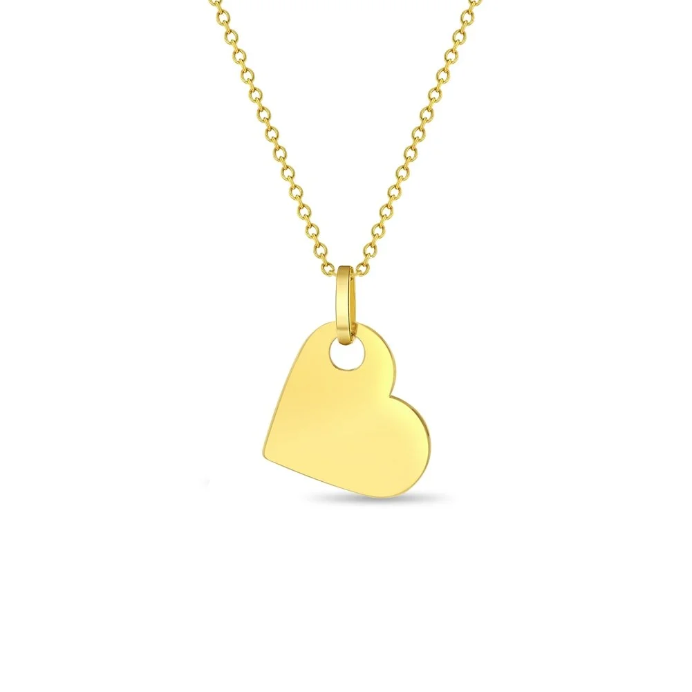 Tilted Heart Necklace