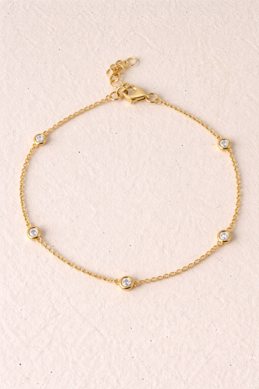 Diamond Station Bracelet in Gold from Brilliant Fine+Custom Jewelry