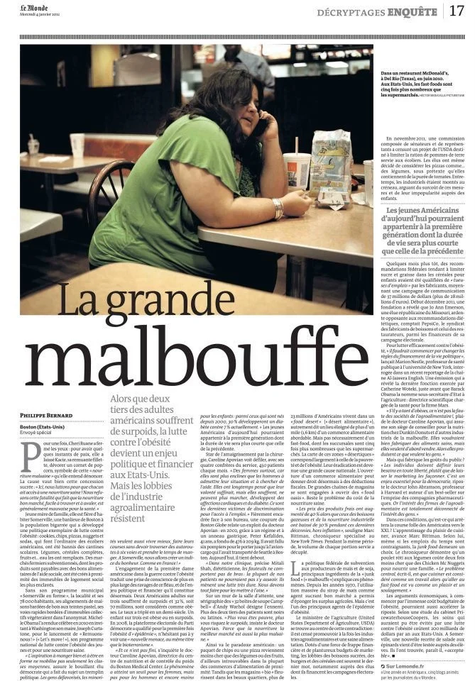 LE MONDE, FRANCE 2012
