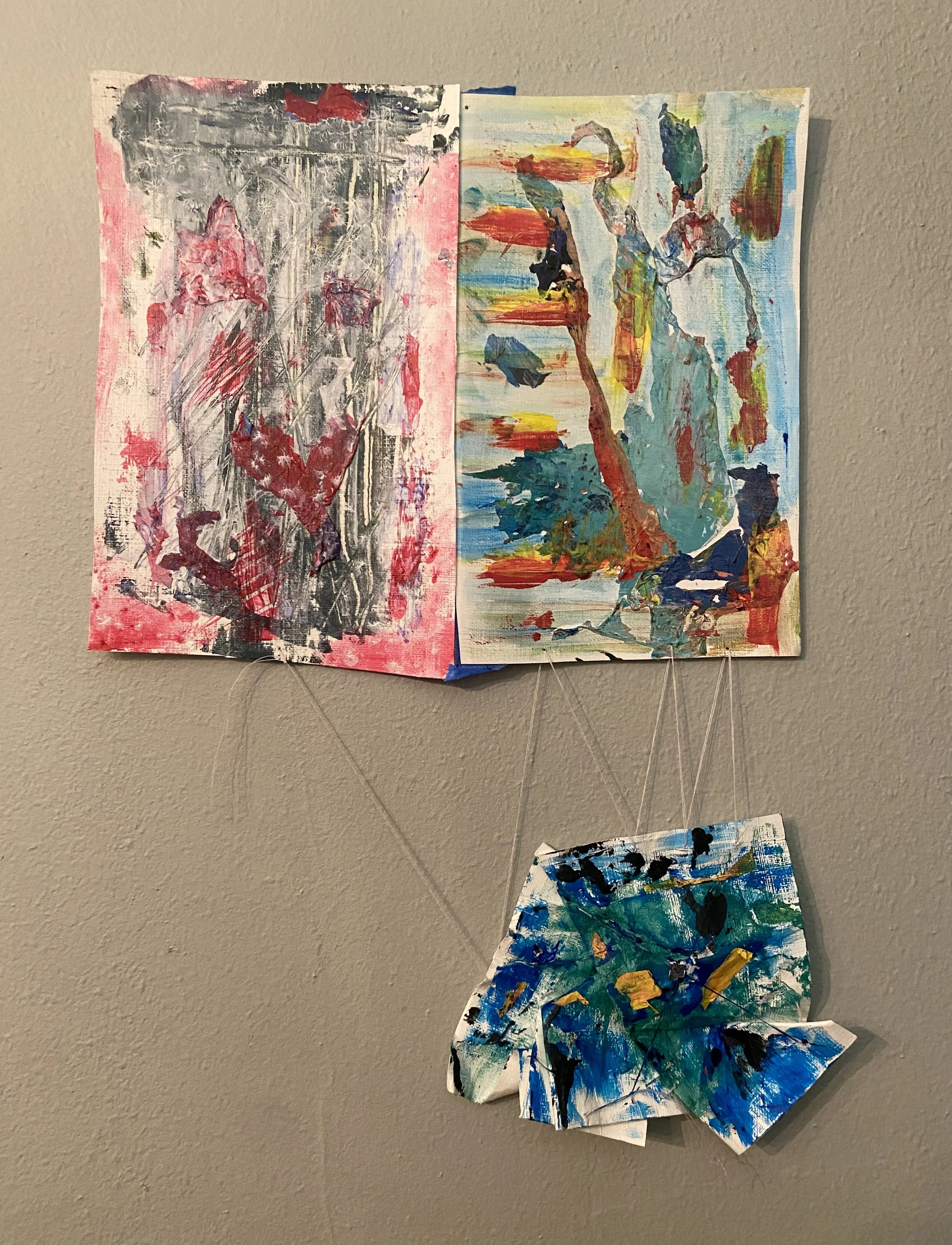 "Mirrors"
Acrylic Paint, Thread
2023