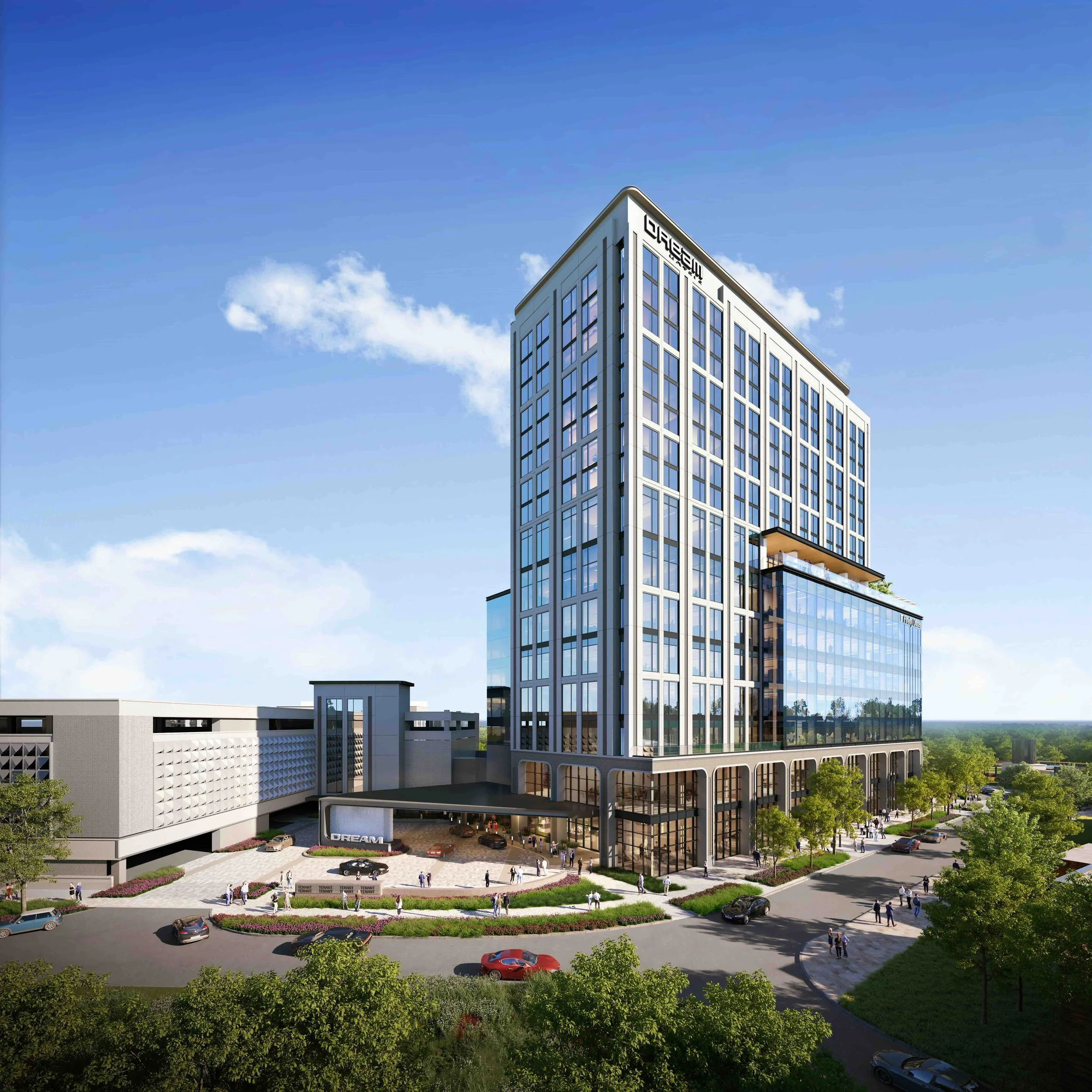 Arrival area of Dream Hotel and Firefly Offices in Frisco Texas