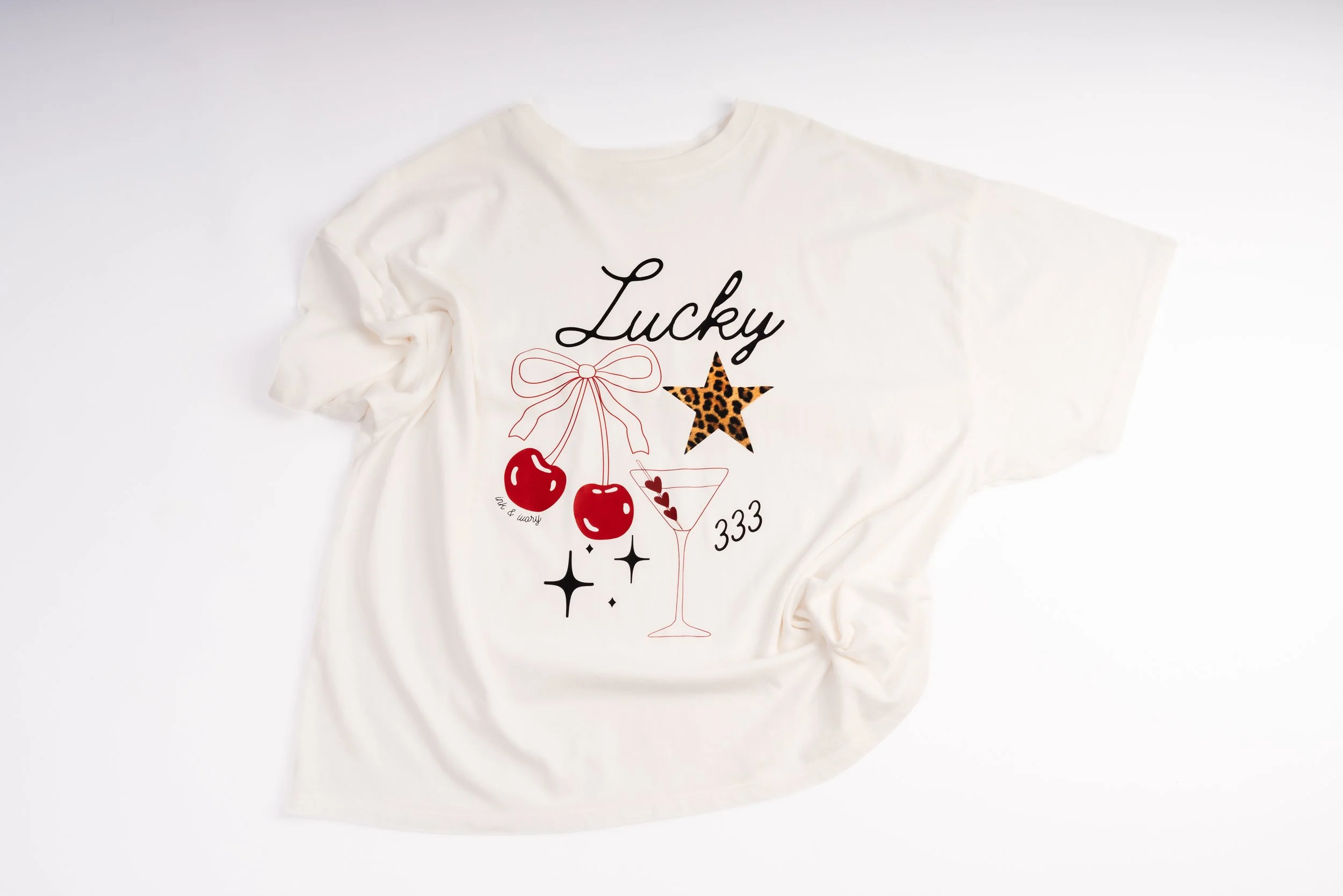 LUCKY over sized tee