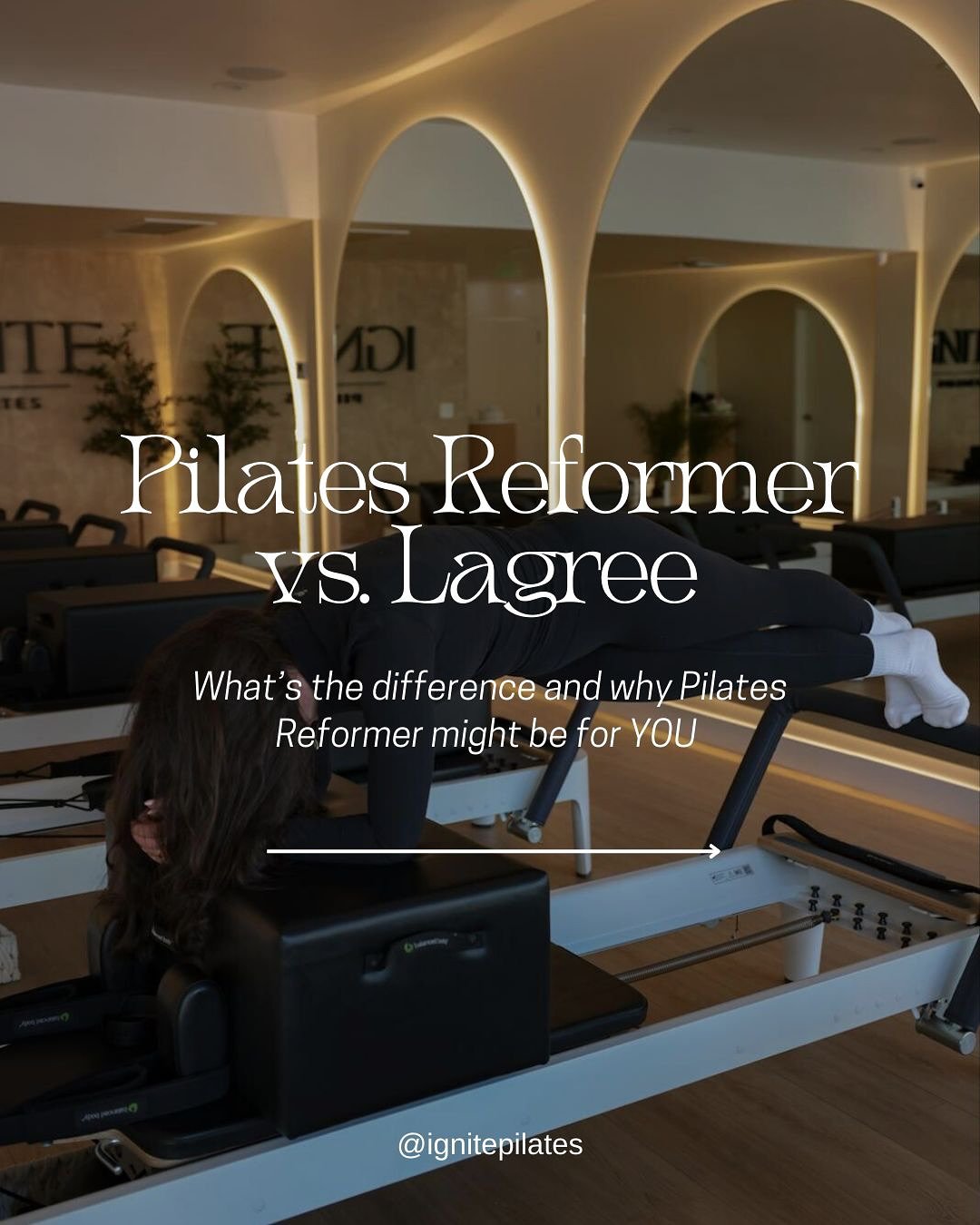 I get asked this every day so here&rsquo;s a simple break down between Reformer Pilates &amp; Lagree. 

Reformer Pilates and Lagree may look similar at first glance, but their roots set them apart. Reformer Pilates, created by Joseph Pilates nearly a