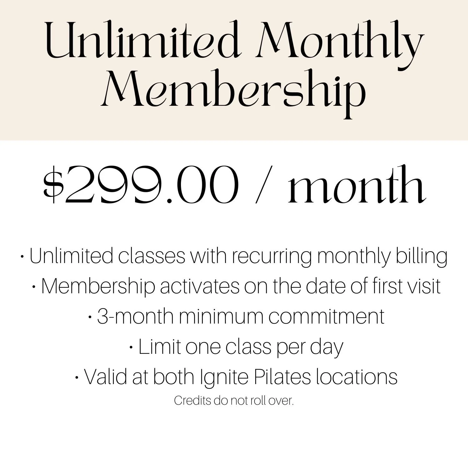 Unlimited membership pricing reformer pilates best pricing