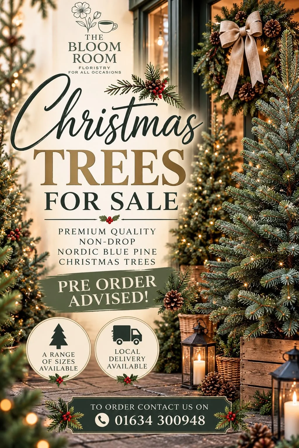 Nordic Blue Pine Christmas Tree
